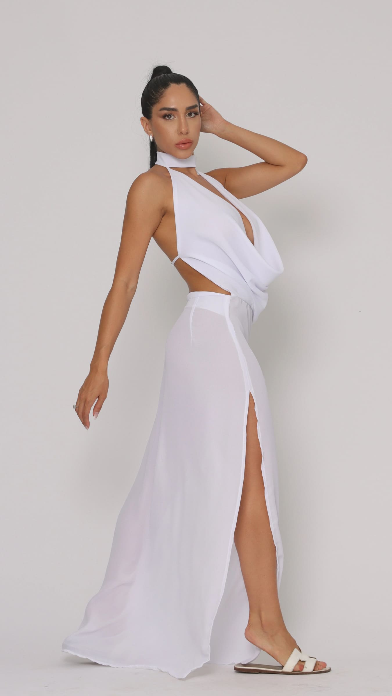 VESTIDO LONGO VENEZA BRANCO