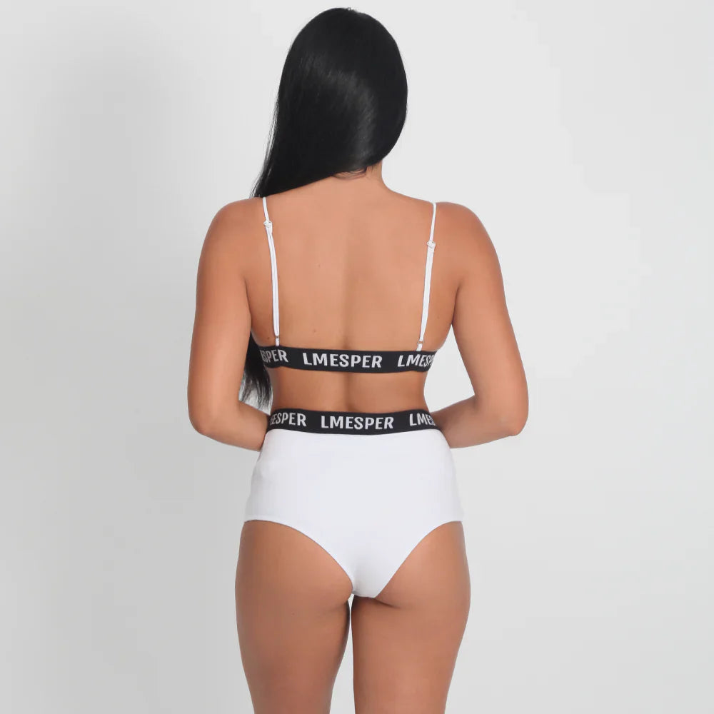 HOT PANT LOGO BRANCO