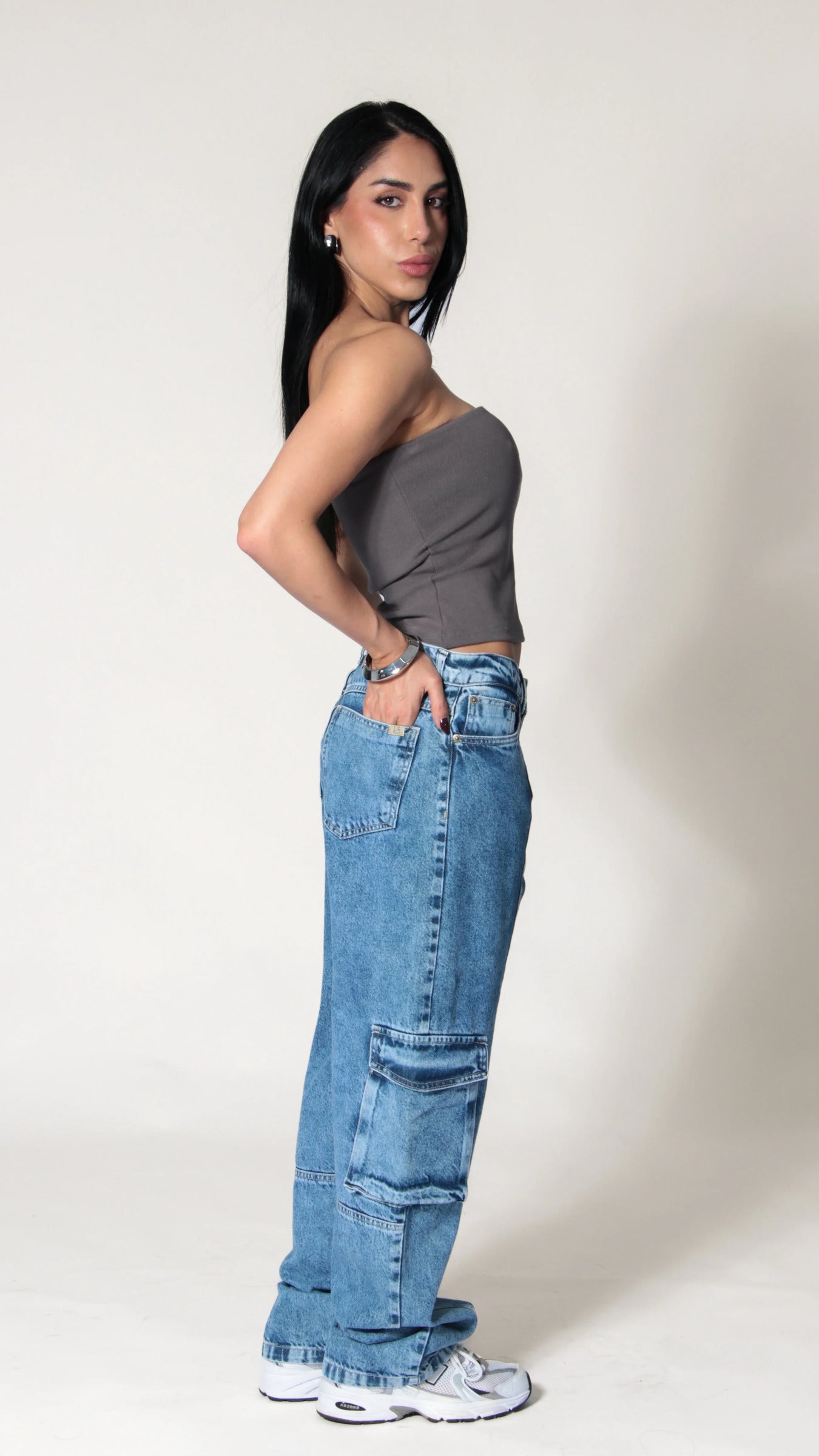 CALÇA JEANS SKATER