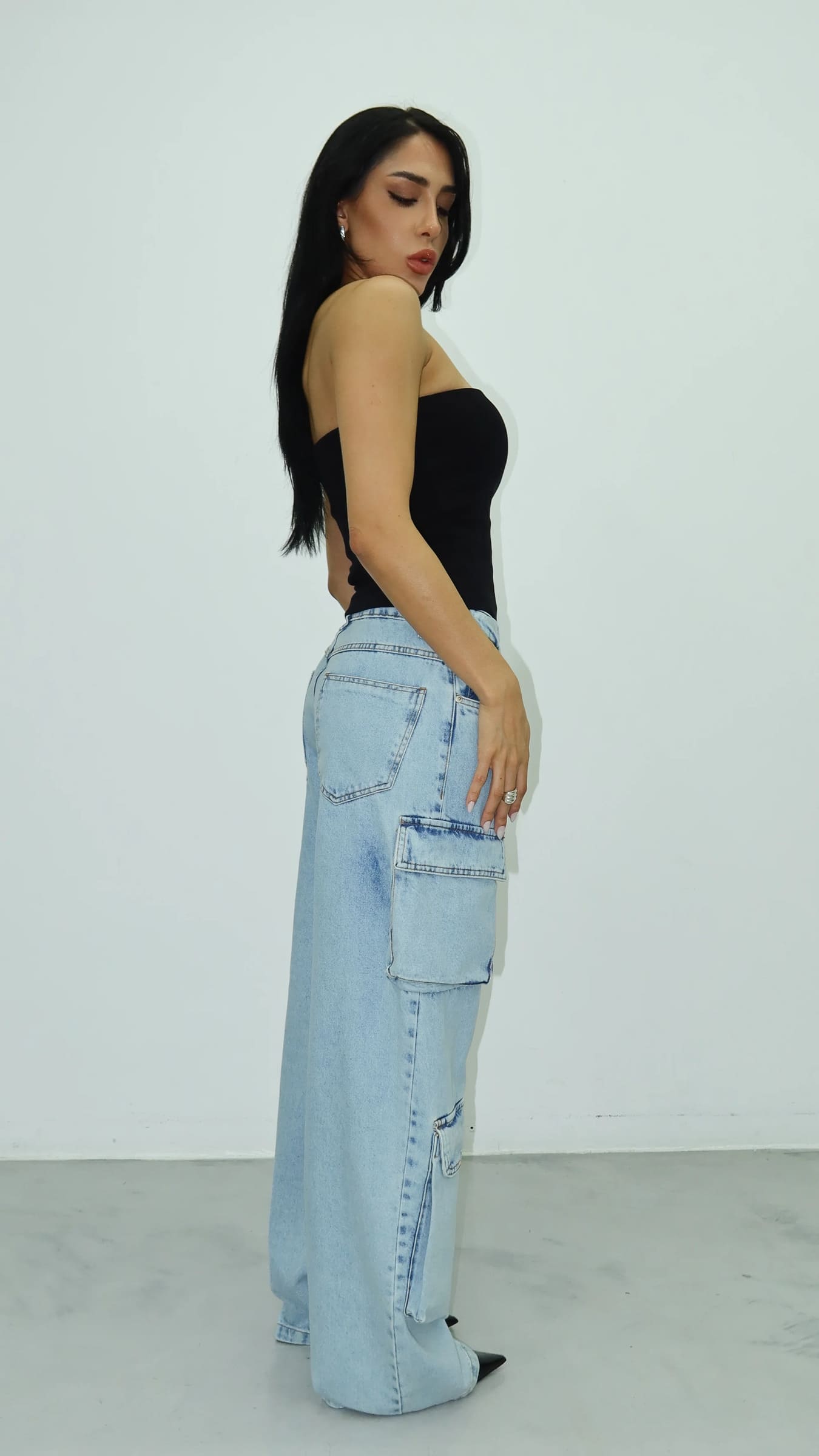 CALÇA JEANS POCKET CLARA