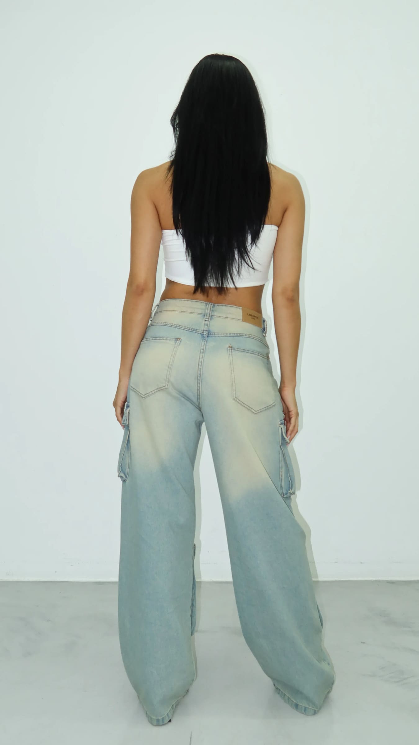 CALÇA JEANS POCKET Y2K