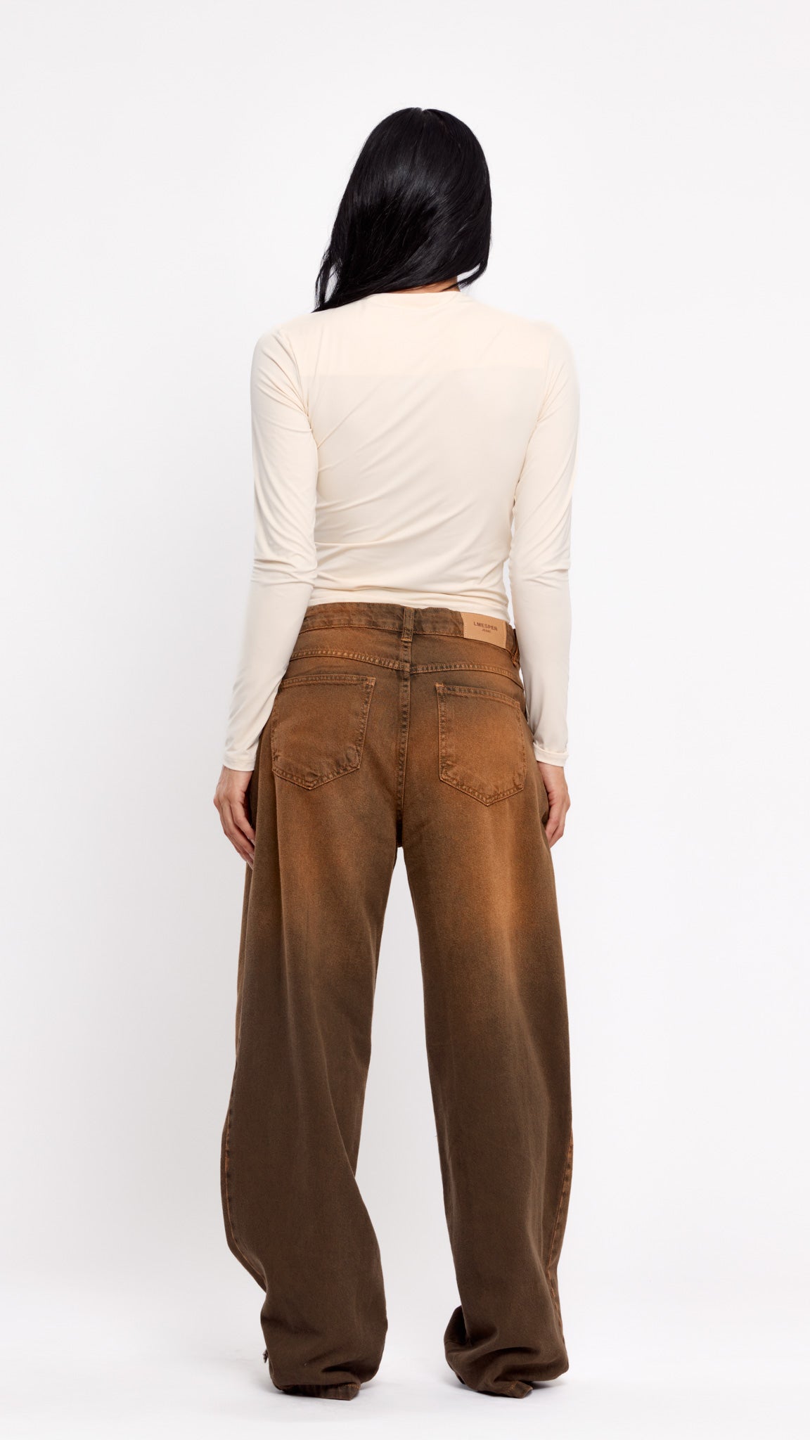 CALÇA JEANS OVERSIZED FERRUGEM