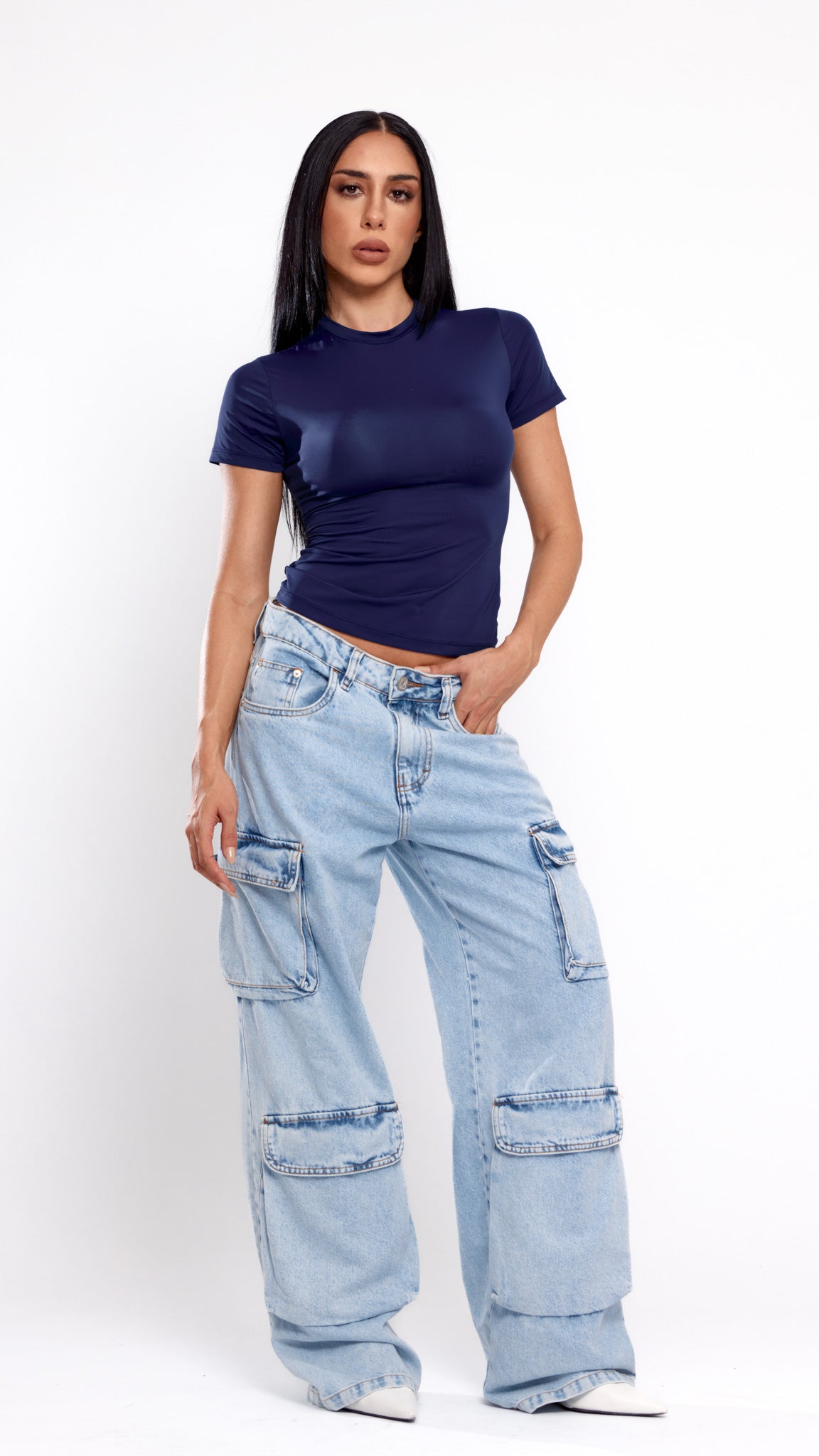 CALÇA JEANS POCKET CLARA
