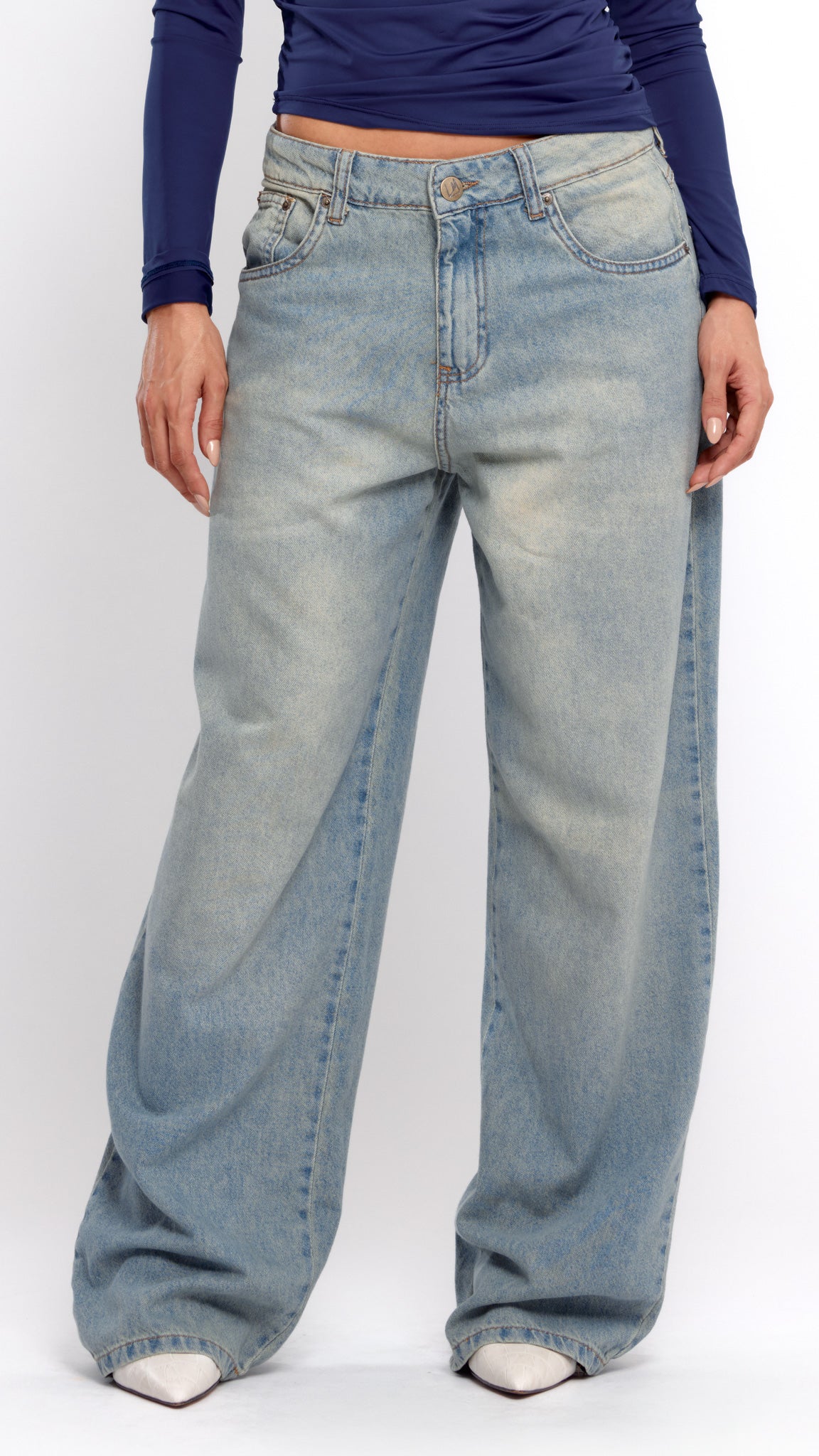 CALÇA JEANS OVERSIZED VINTAGE CLARA