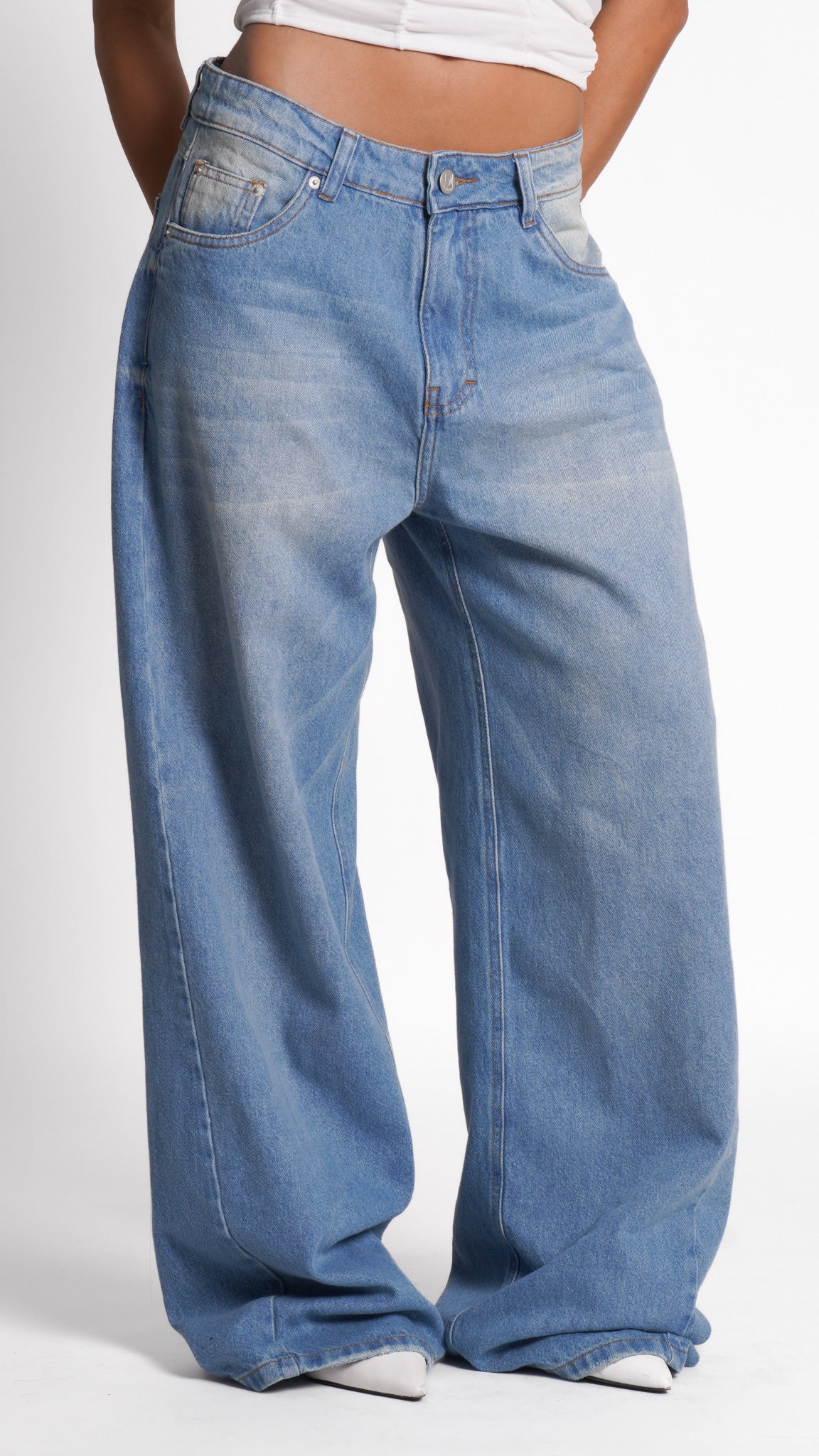 CALÇA JEANS BAGGY BLUE