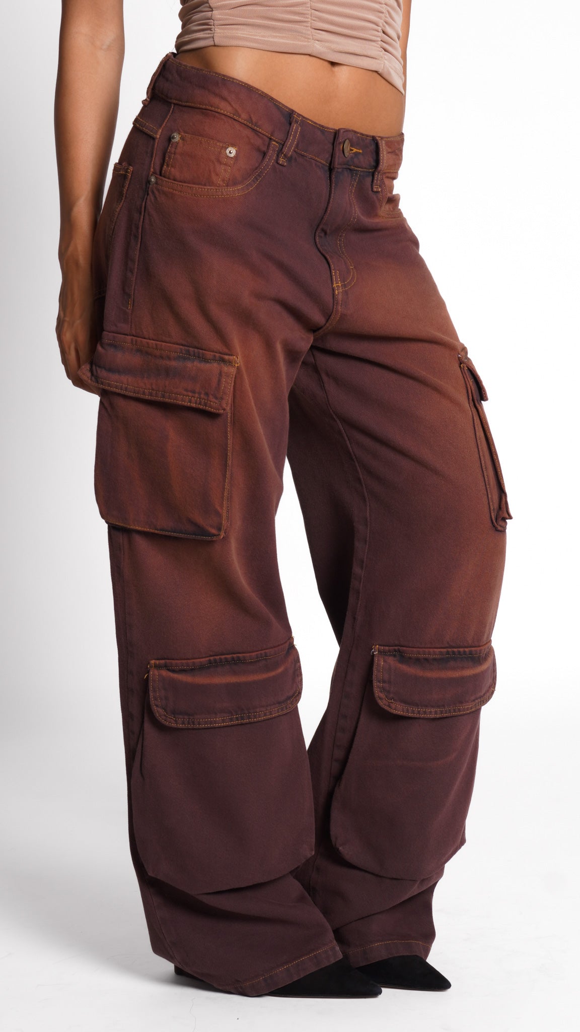 CALÇA JEANS POCKET CINNAMON