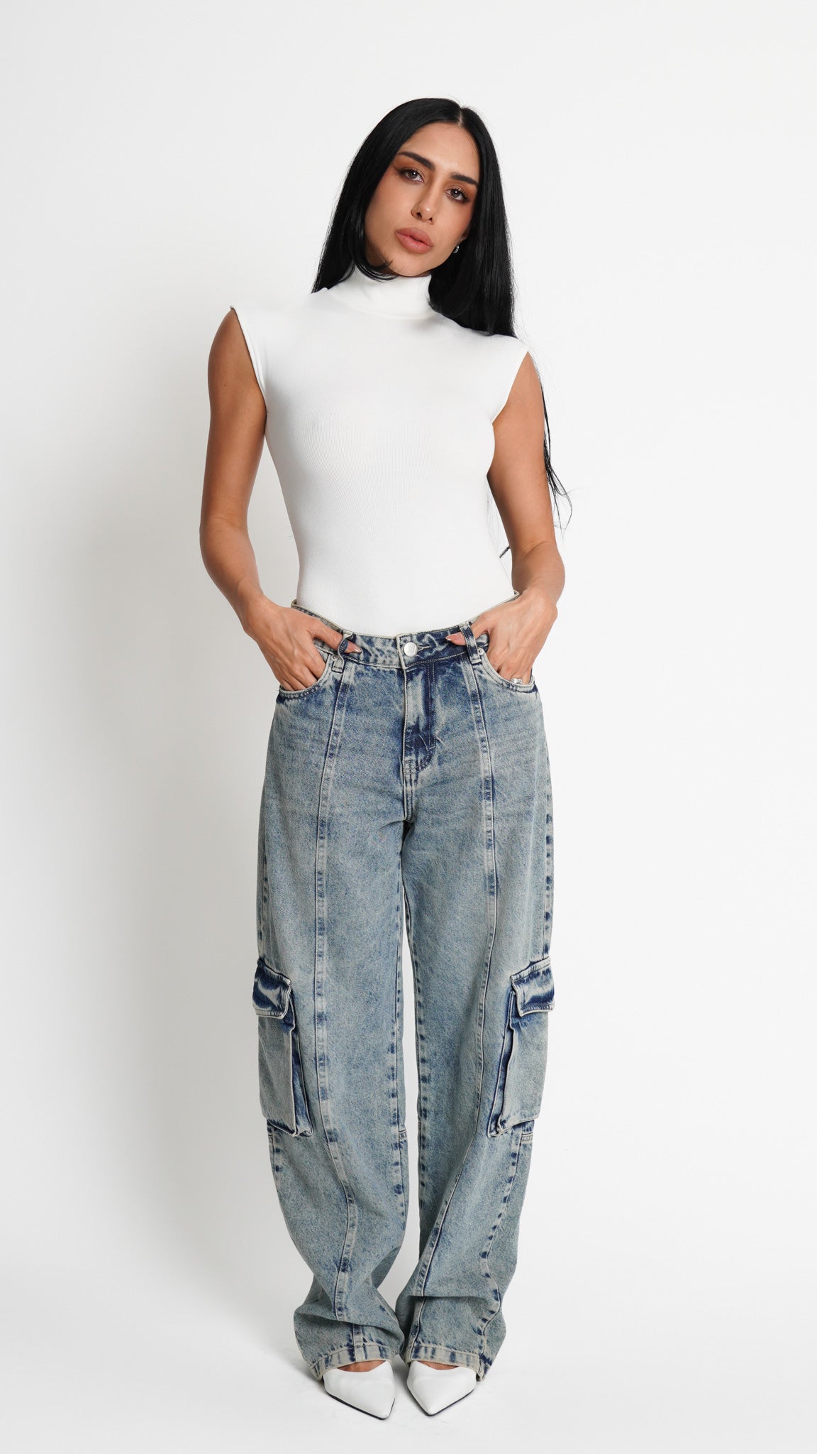CALÇA JEANS SKATER BLUE WASH