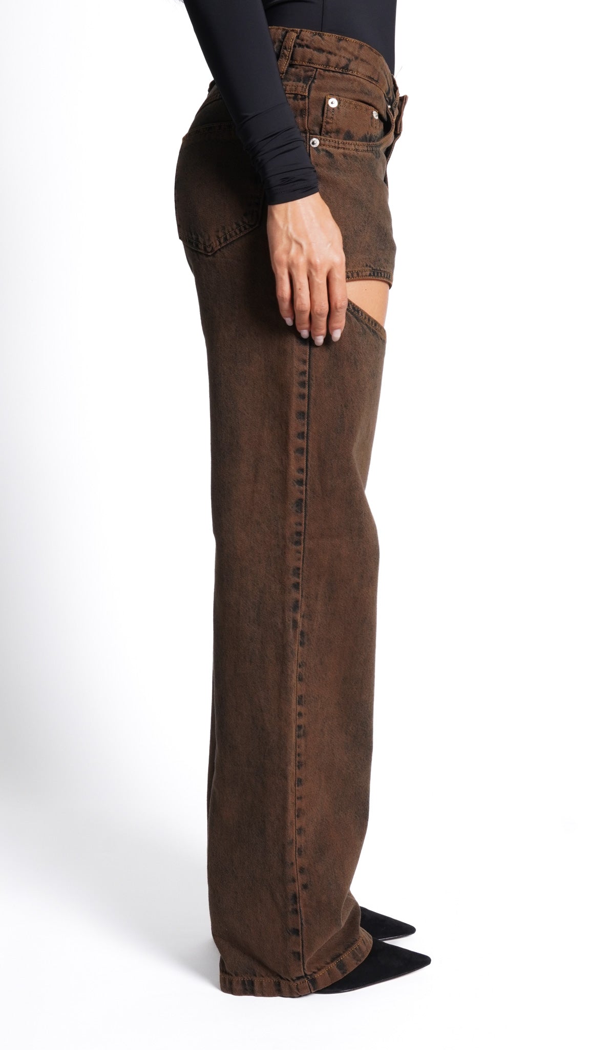 CALÇA JEANS CUT OUT EXPRESSO