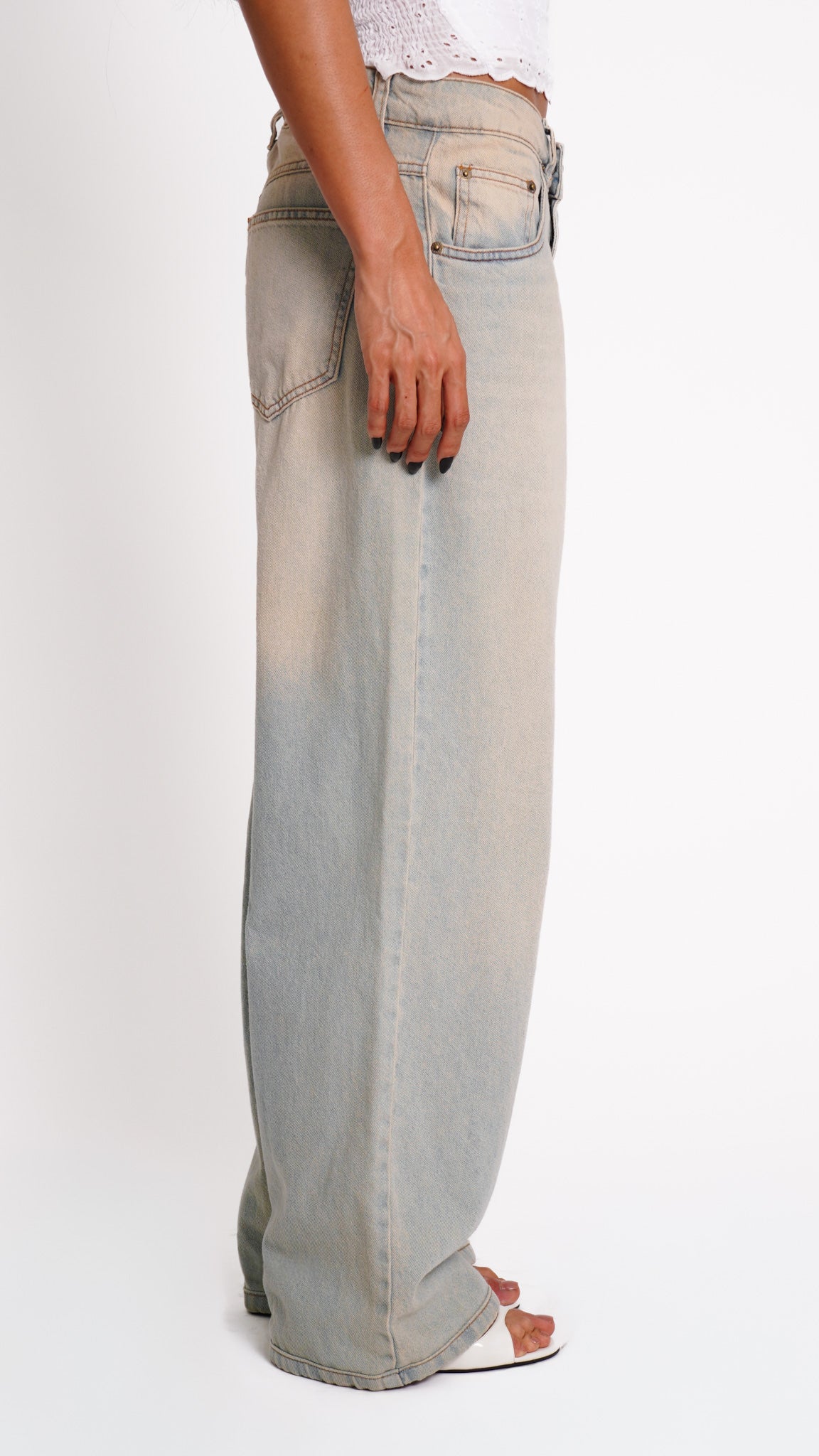 CALÇA JEANS OVERSIZED Y2K CLARA