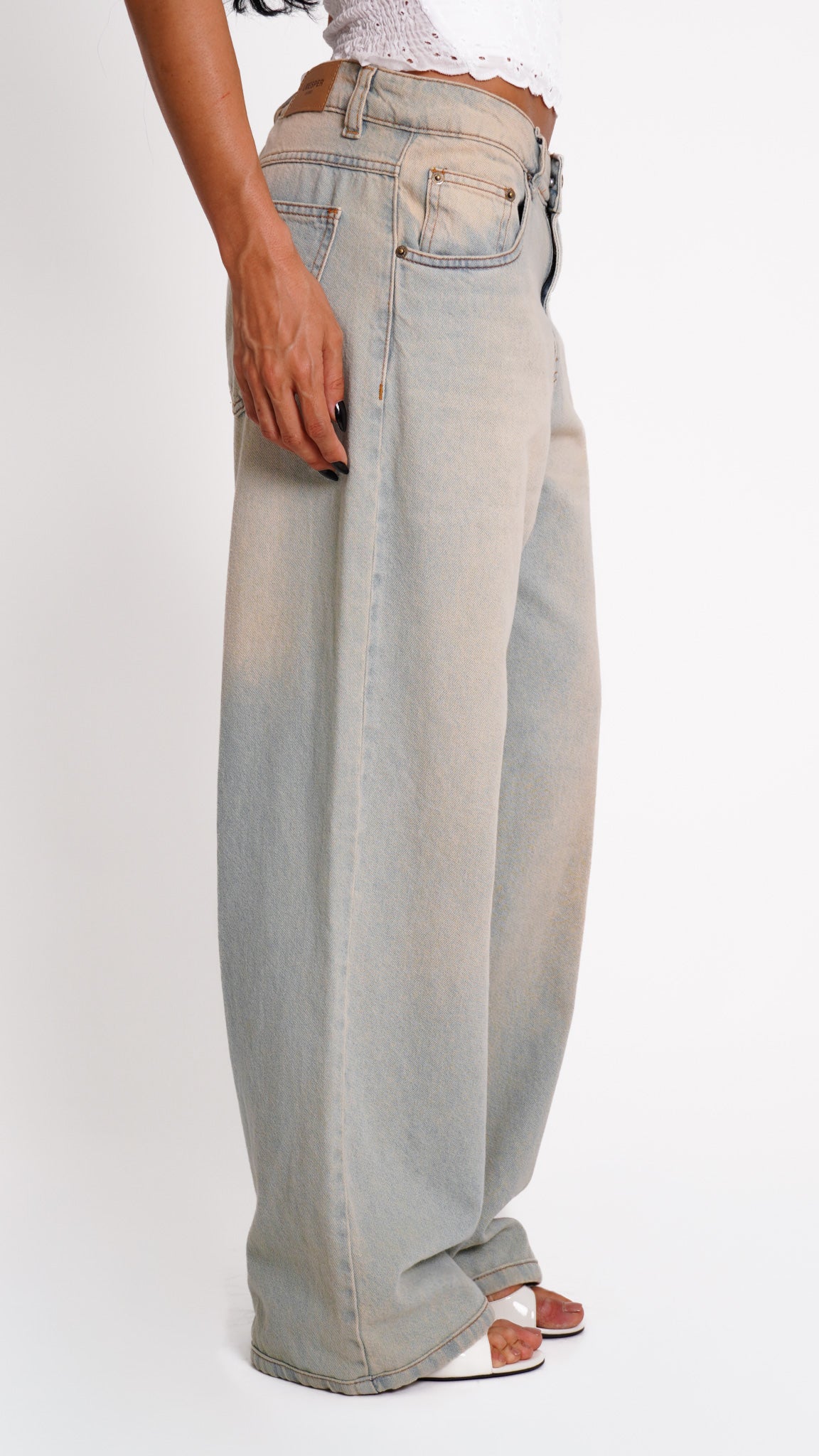 CALÇA JEANS OVERSIZED Y2K CLARA