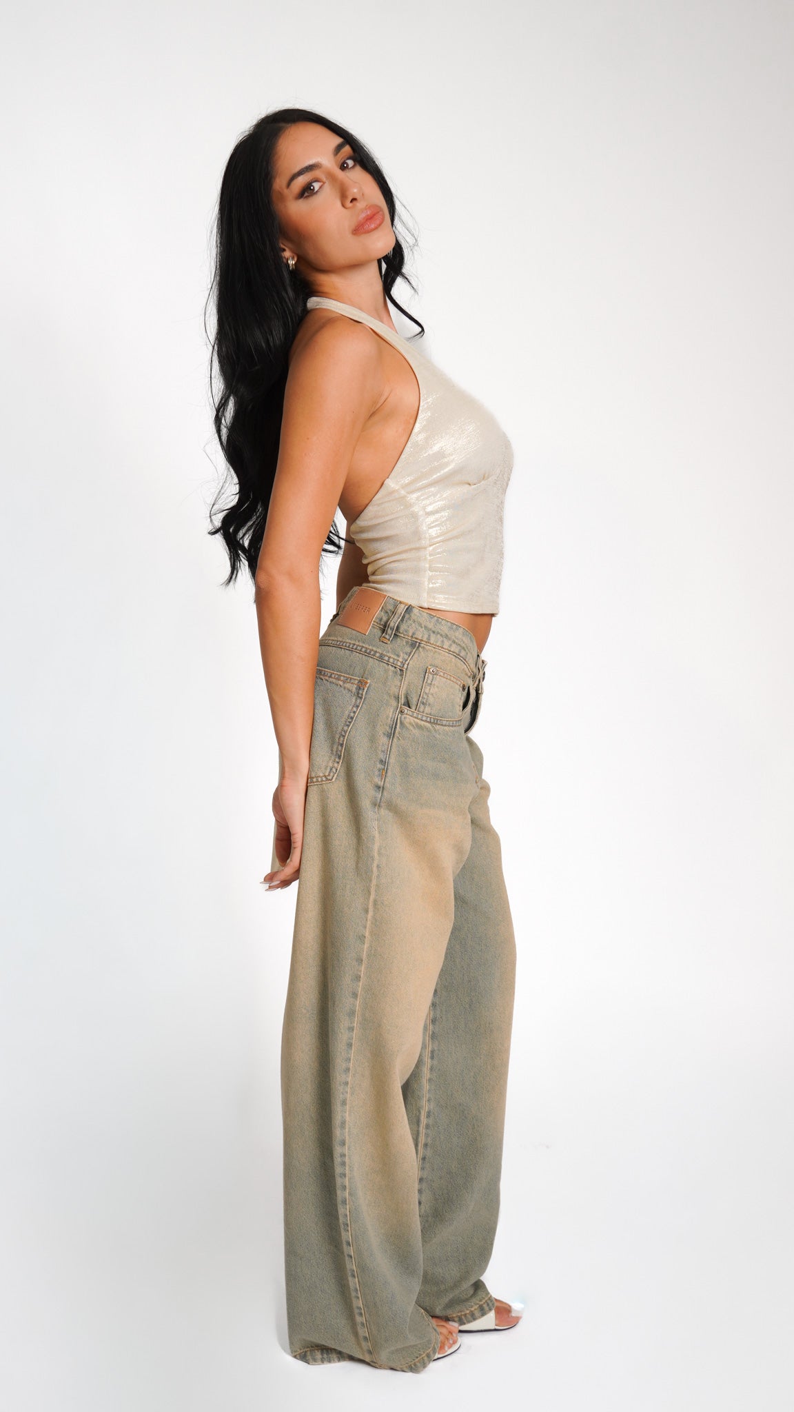 CALÇA JEANS OVERSIZED DESERT DUST