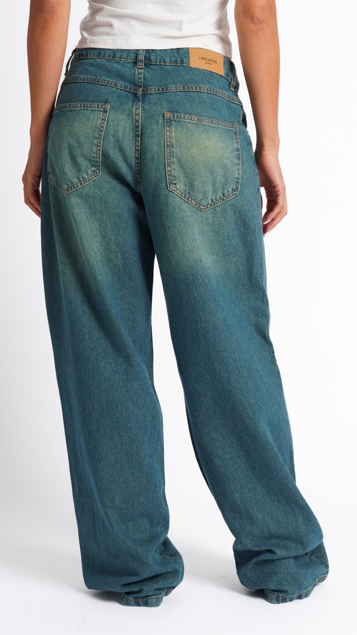 CALÇA JEANS OVERSIZED MERMAID
