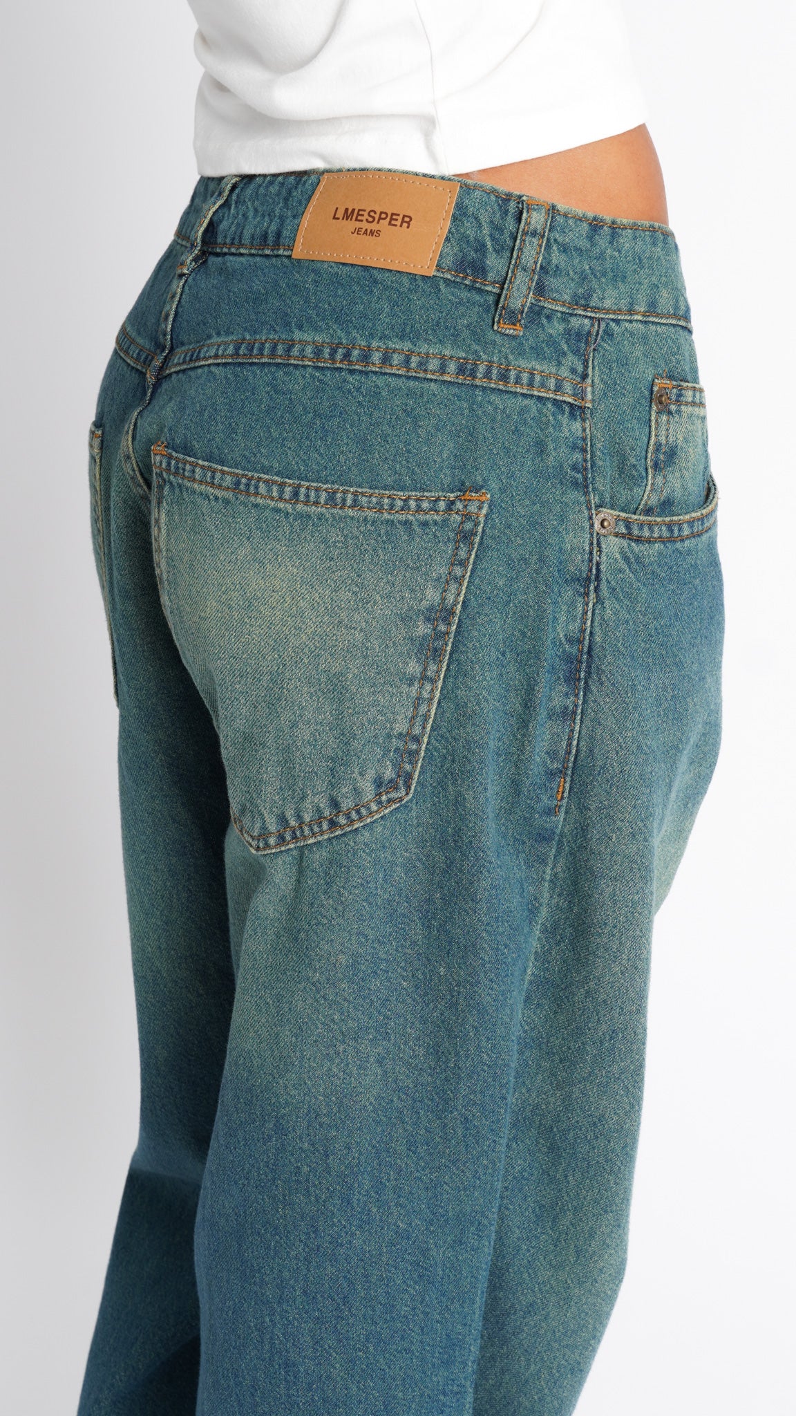 CALÇA JEANS OVERSIZED MERMAID