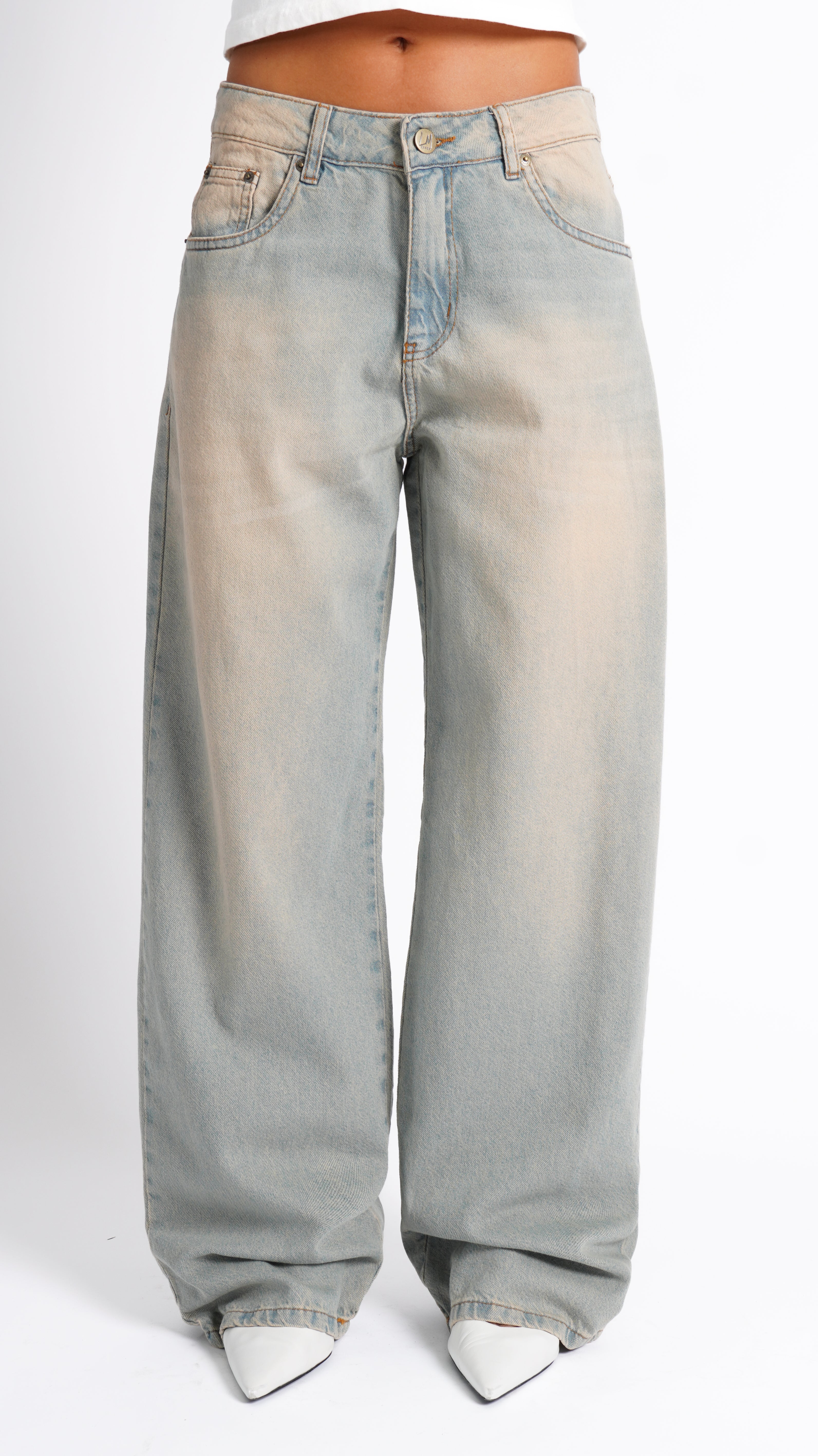 CALÇA JEANS OVERSIZED Y2K