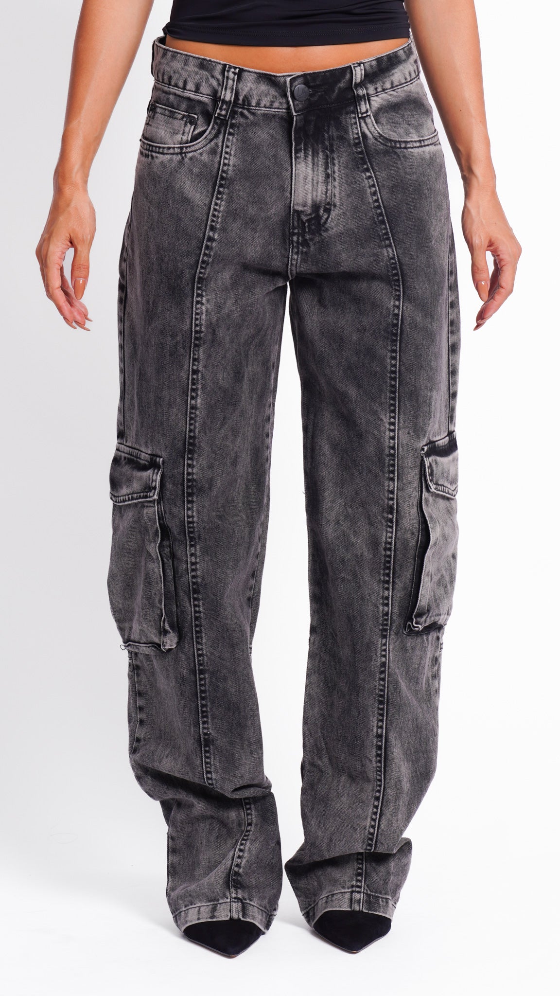 CALÇA JEANS SKATER CHUMBO