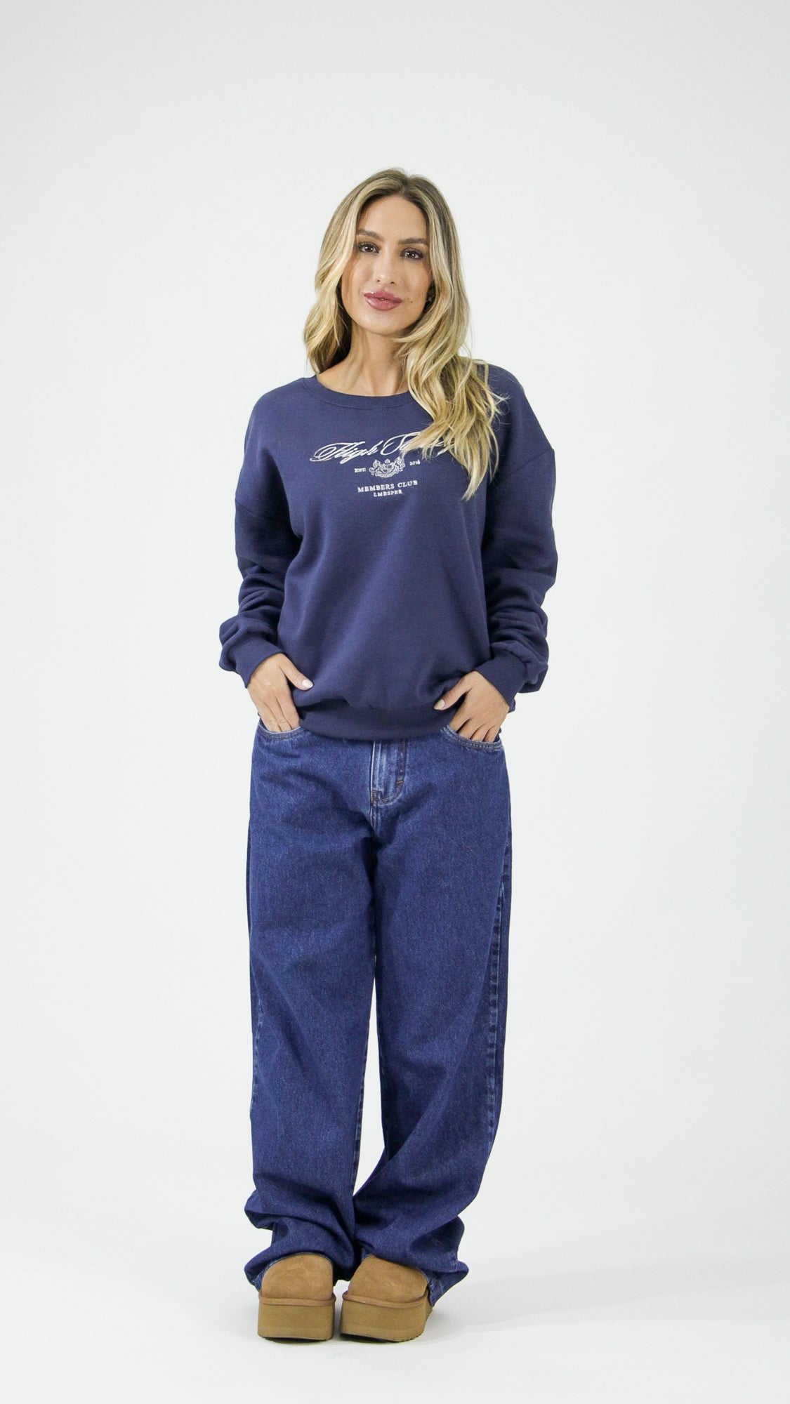 BLUSA MOLETOM MARINHO