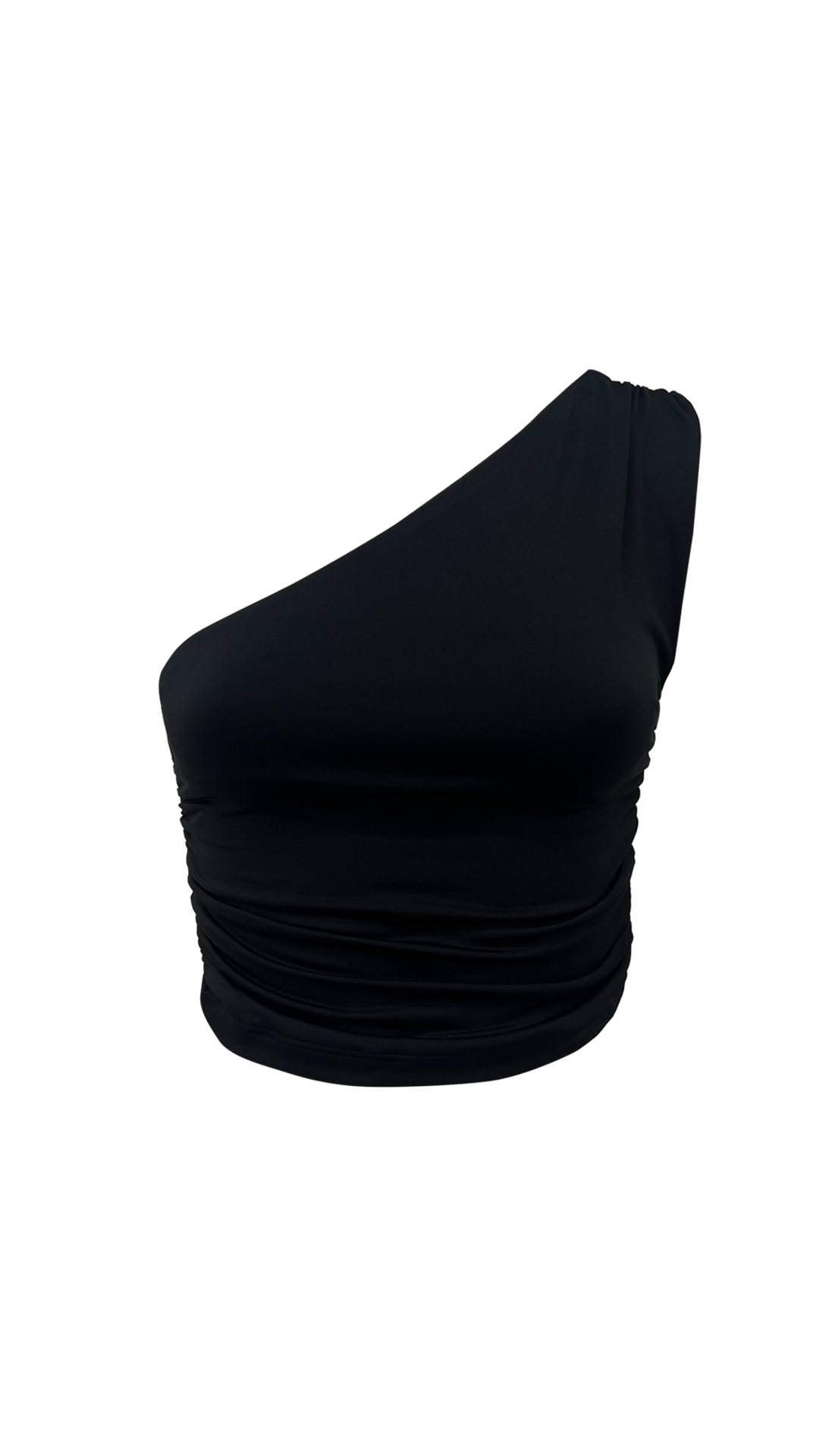 CROPPED ONE SHOULDER PRETO