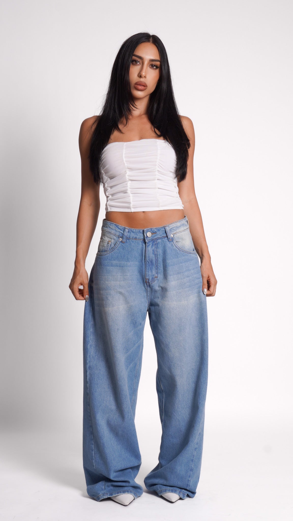 CALÇA JEANS BAGGY BLUE