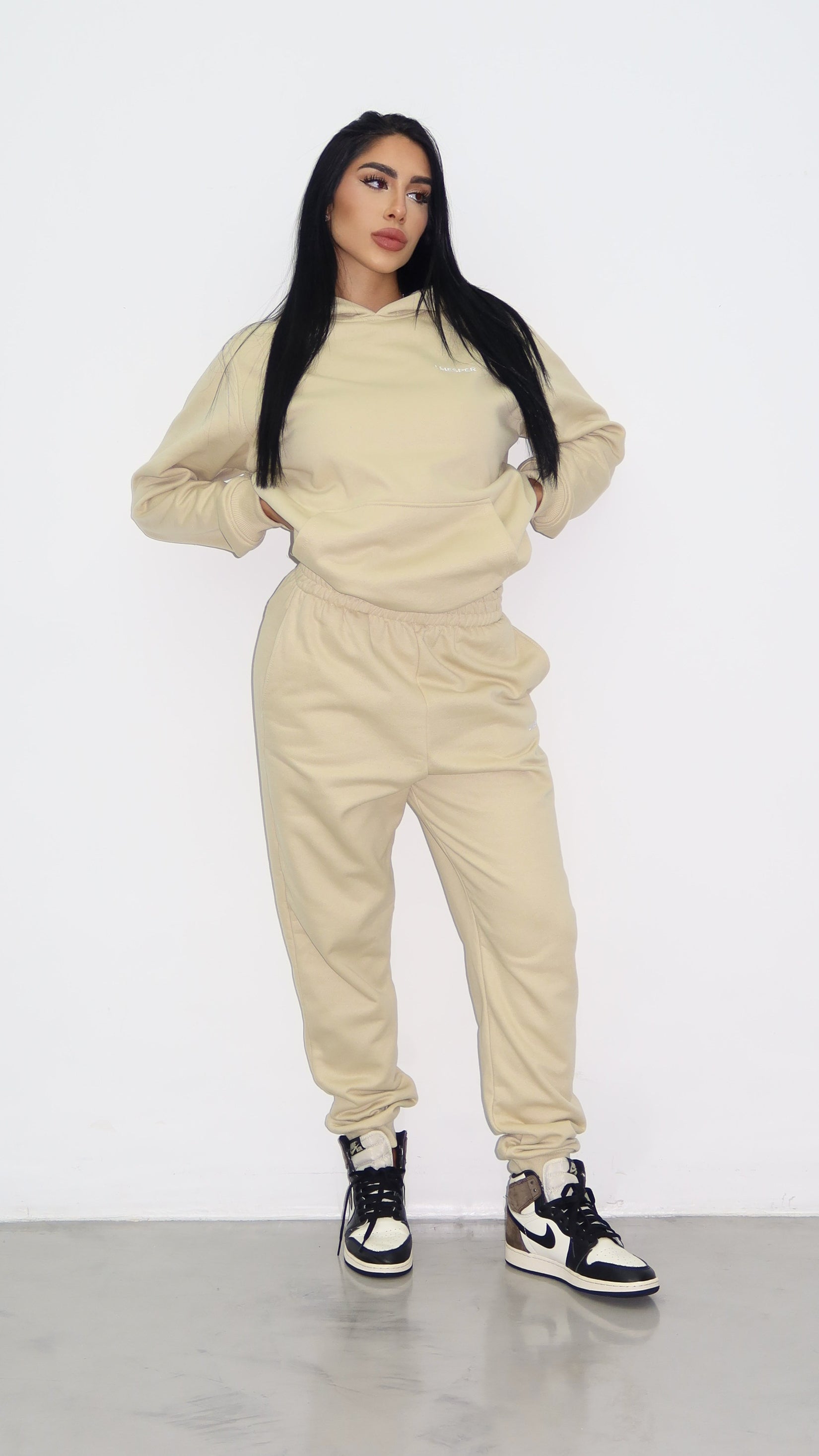 CALÇA MOLETOM URBAN CREME