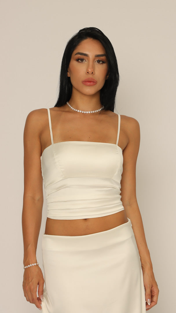 CROPPED FRANCESCA OFF WHITE