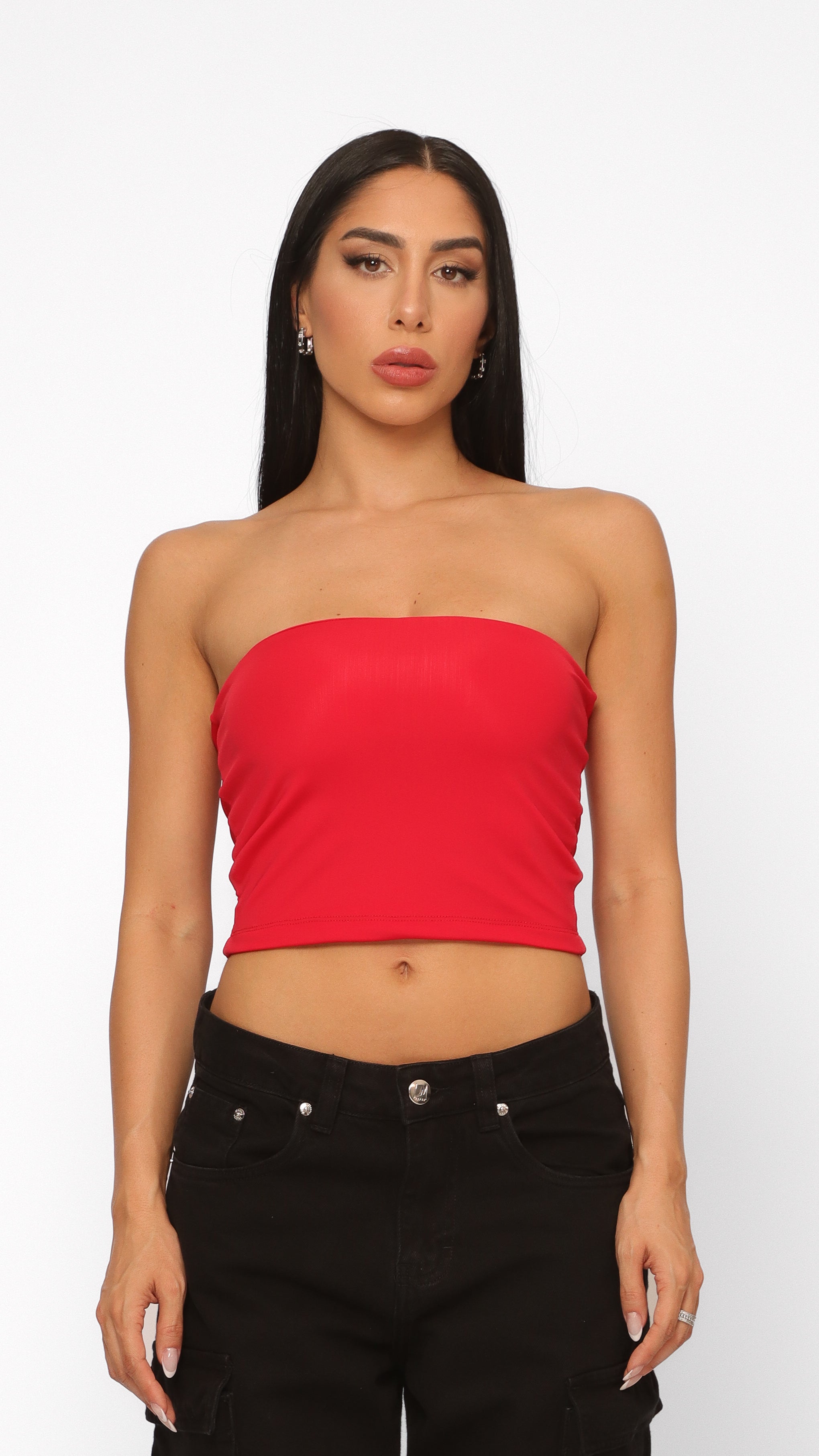 TUBE TOP VERMELHO