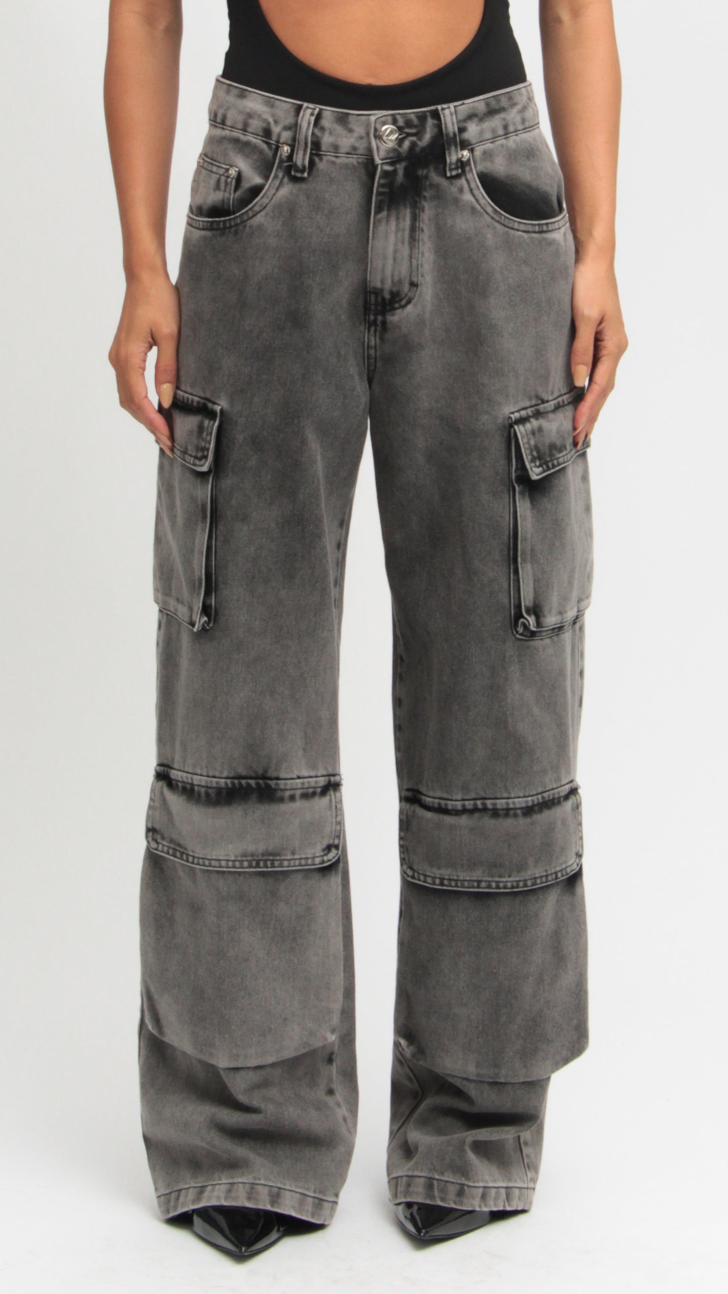 CALÇA JEANS POCKET BLACK ESTONADA