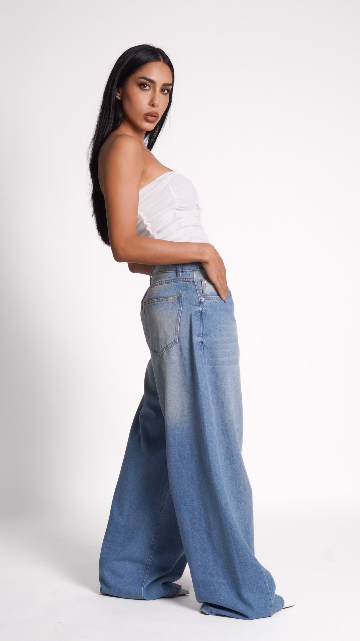 CALÇA JEANS BAGGY BLUE
