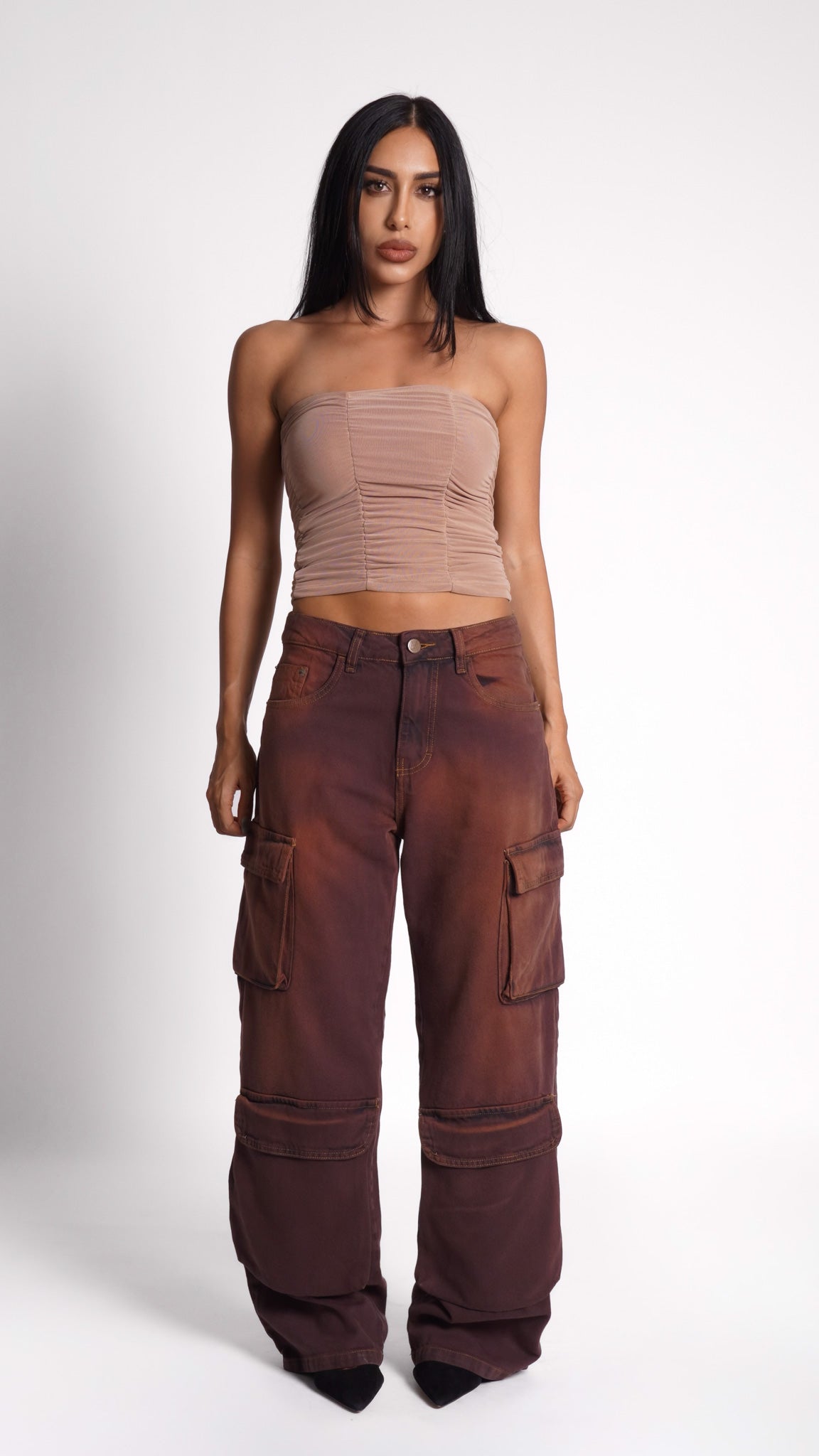 CALÇA JEANS POCKET CINNAMON