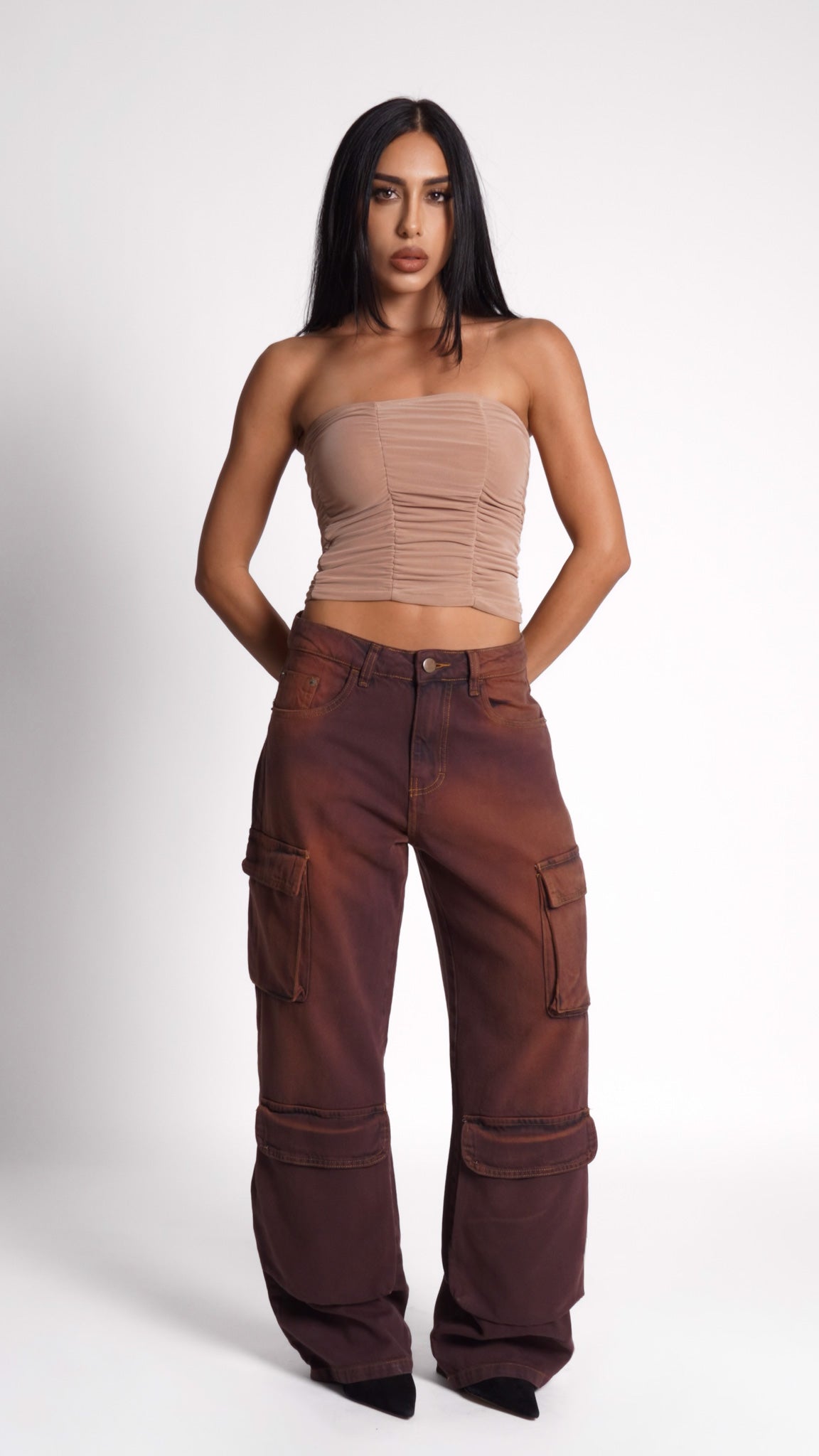 CALÇA JEANS POCKET CINNAMON