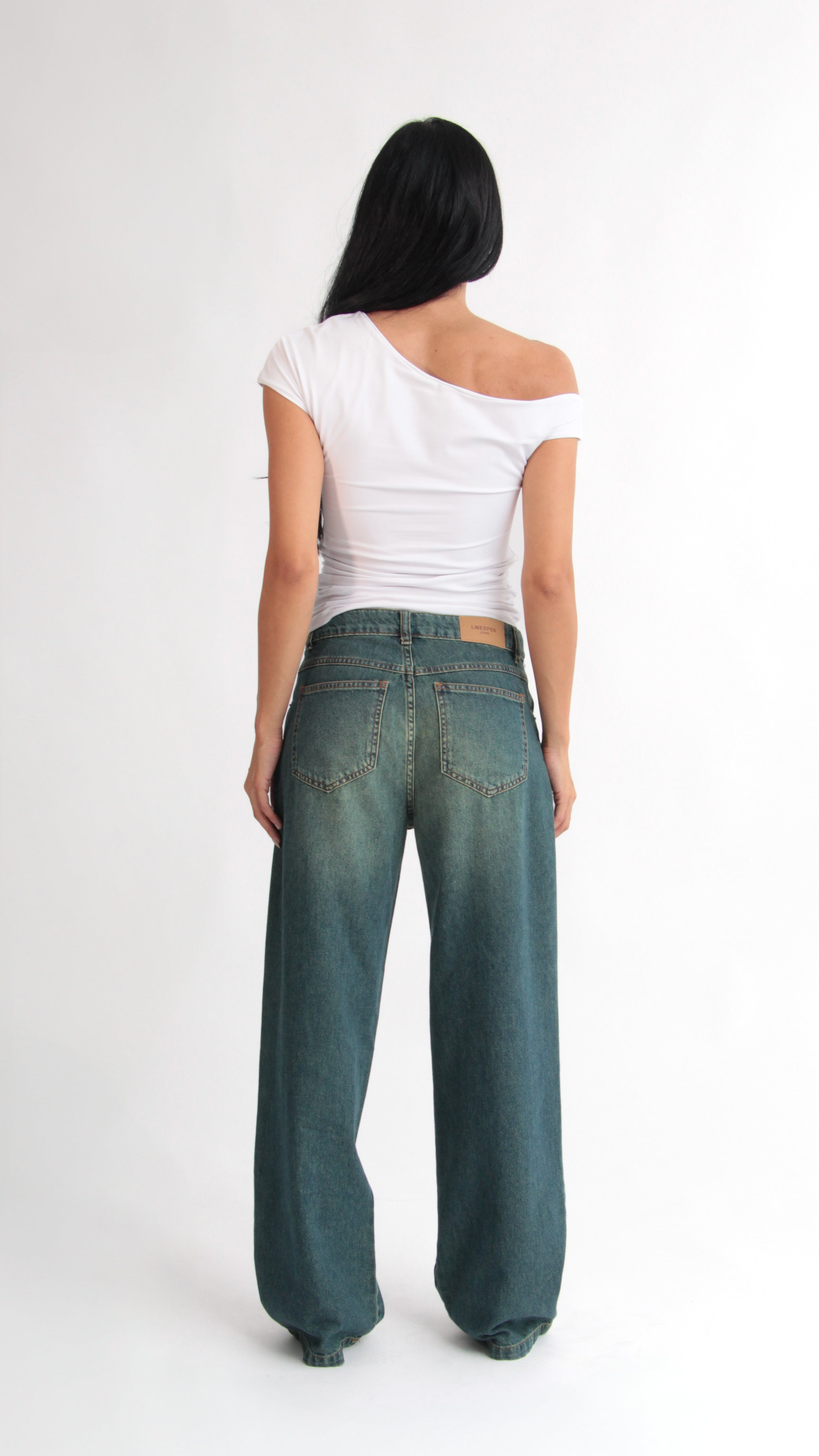 CALÇA JEANS OVERSIZED MERMAID