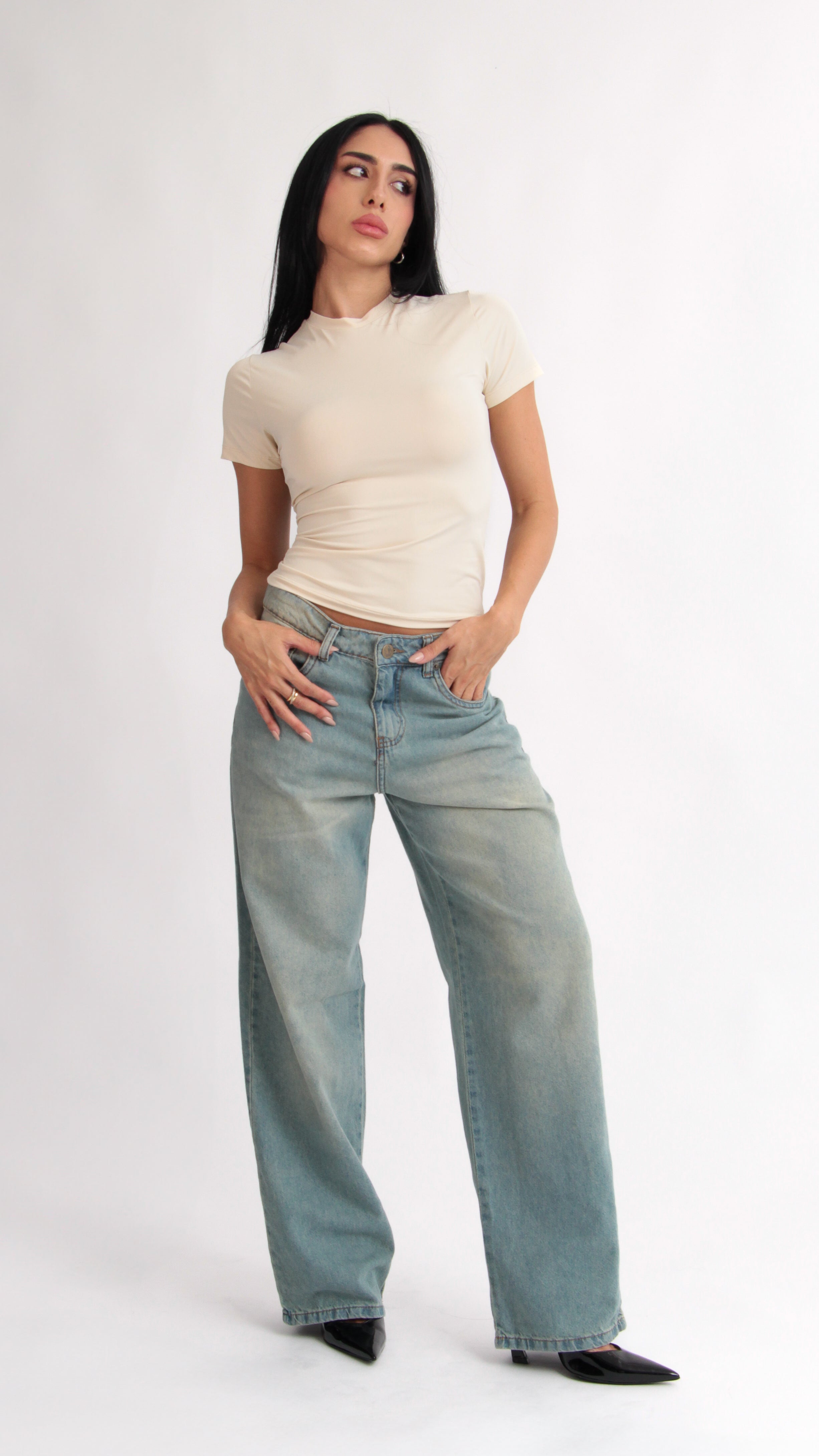 CALÇA JEANS OVERSIZED VINTAGE CLARA