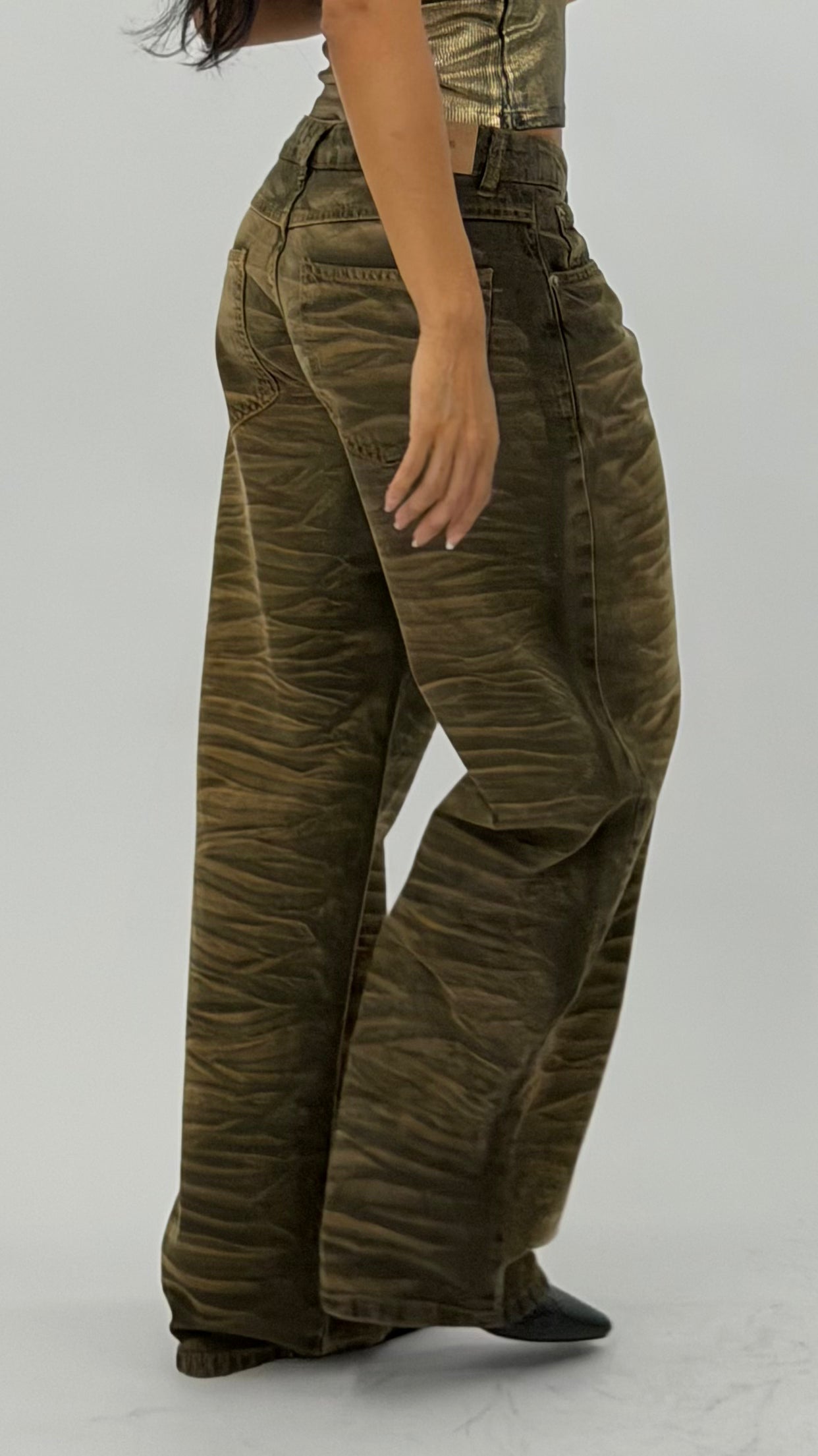 CALÇA JEANS OVERSIZED TIGER JUNGLE