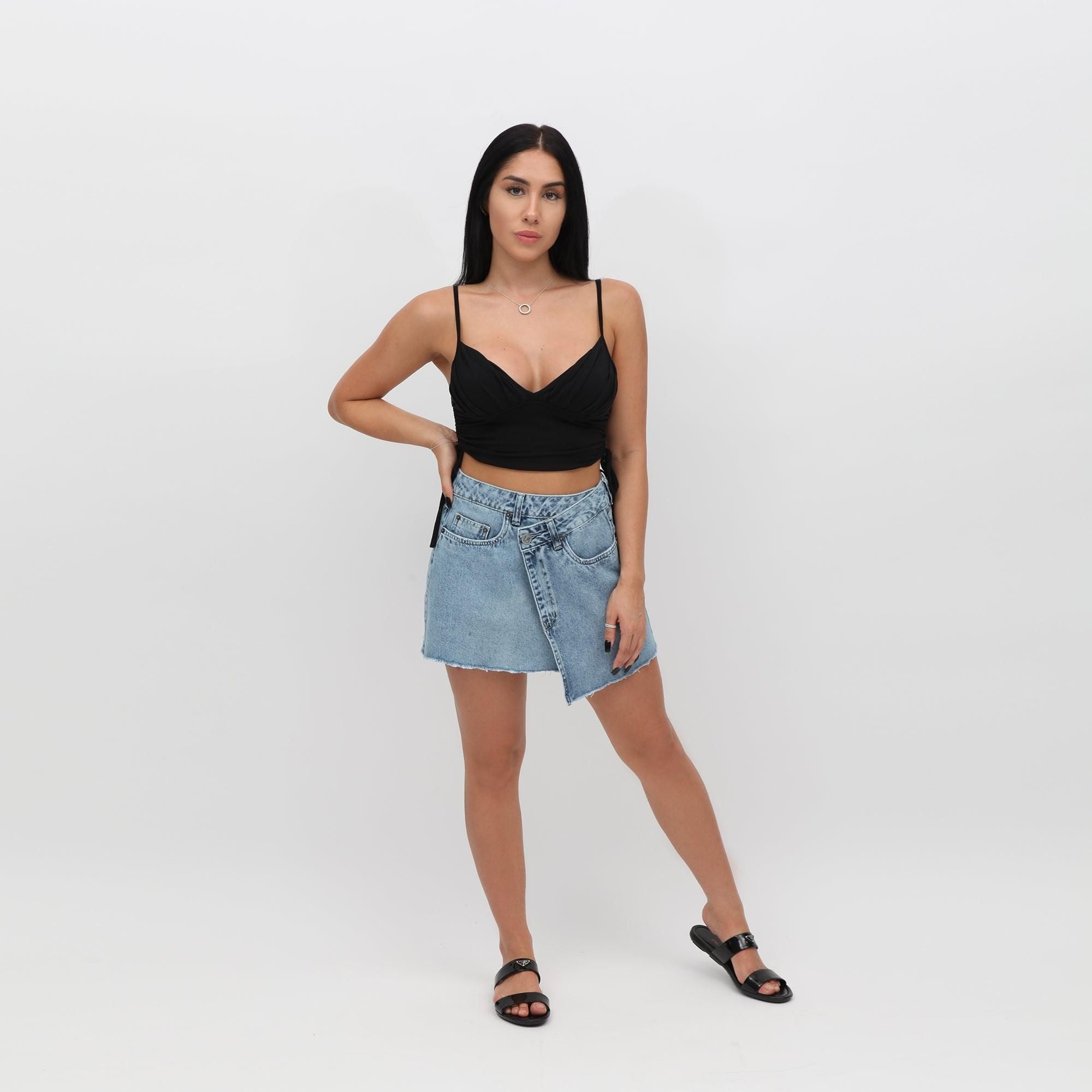 SAIA JEANS ASSIMÉTRICA