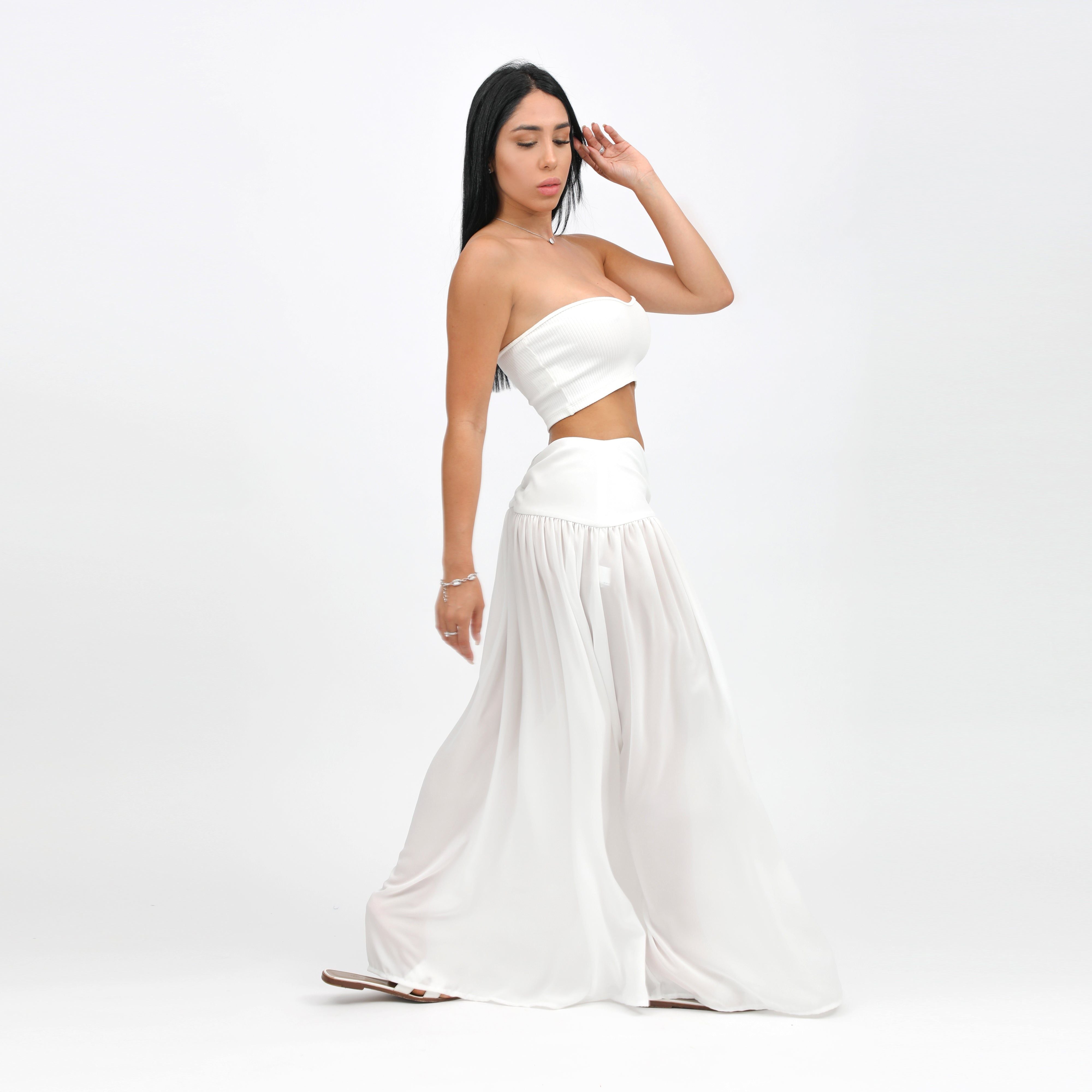 TOP POSY OFF WHITE