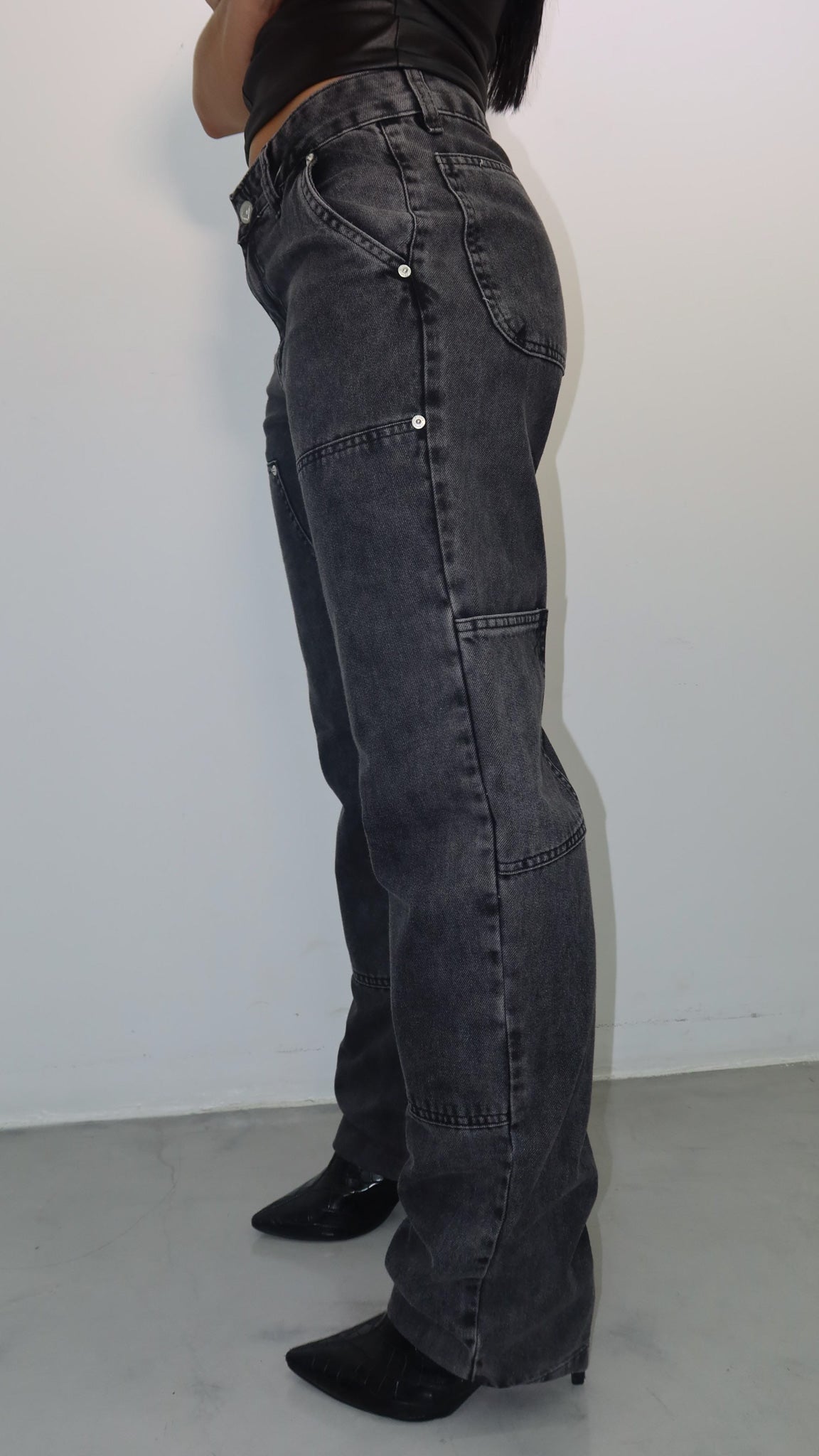 CALÇA JEANS URBAN BLACK DENIM