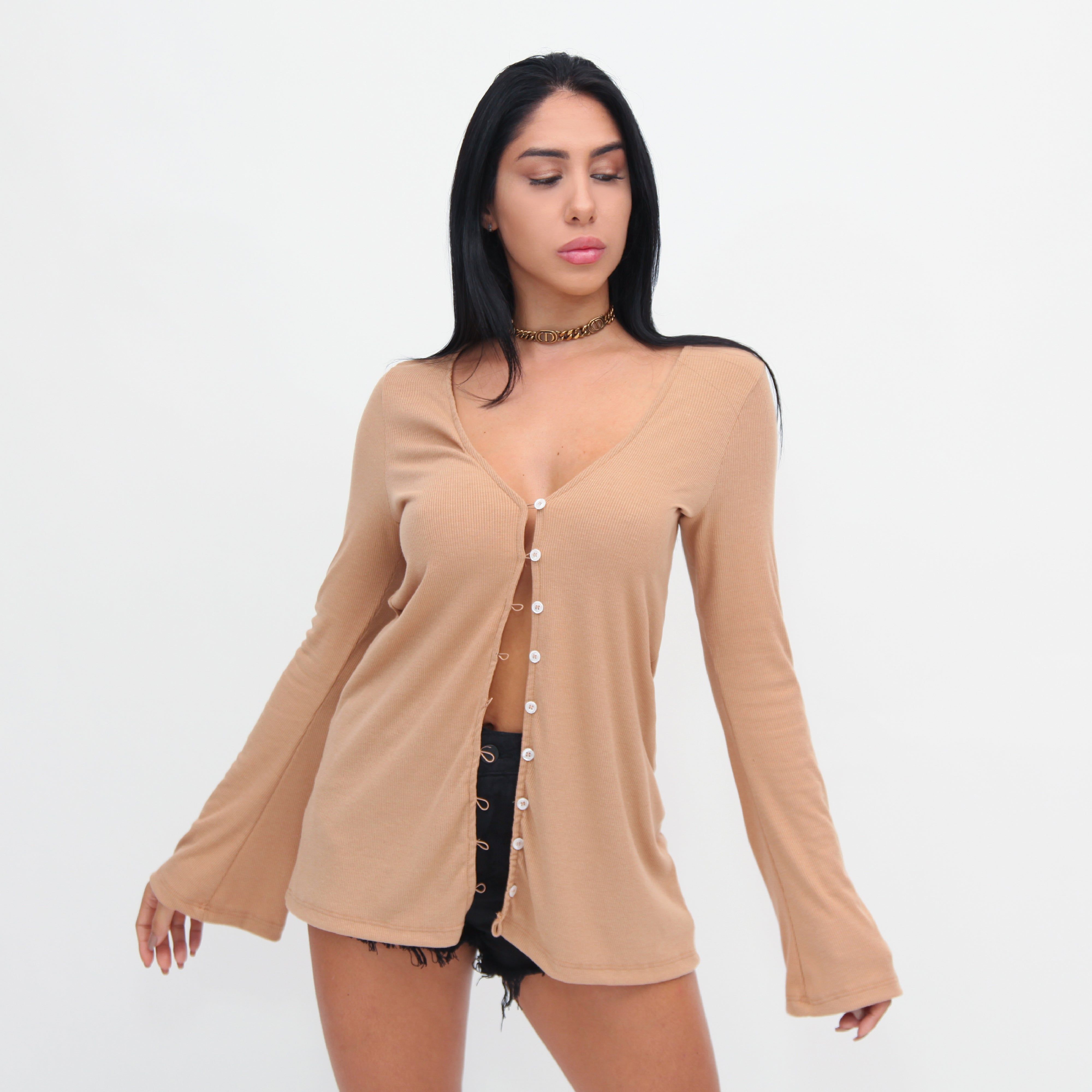 CARDIGAN FLOW NUDE