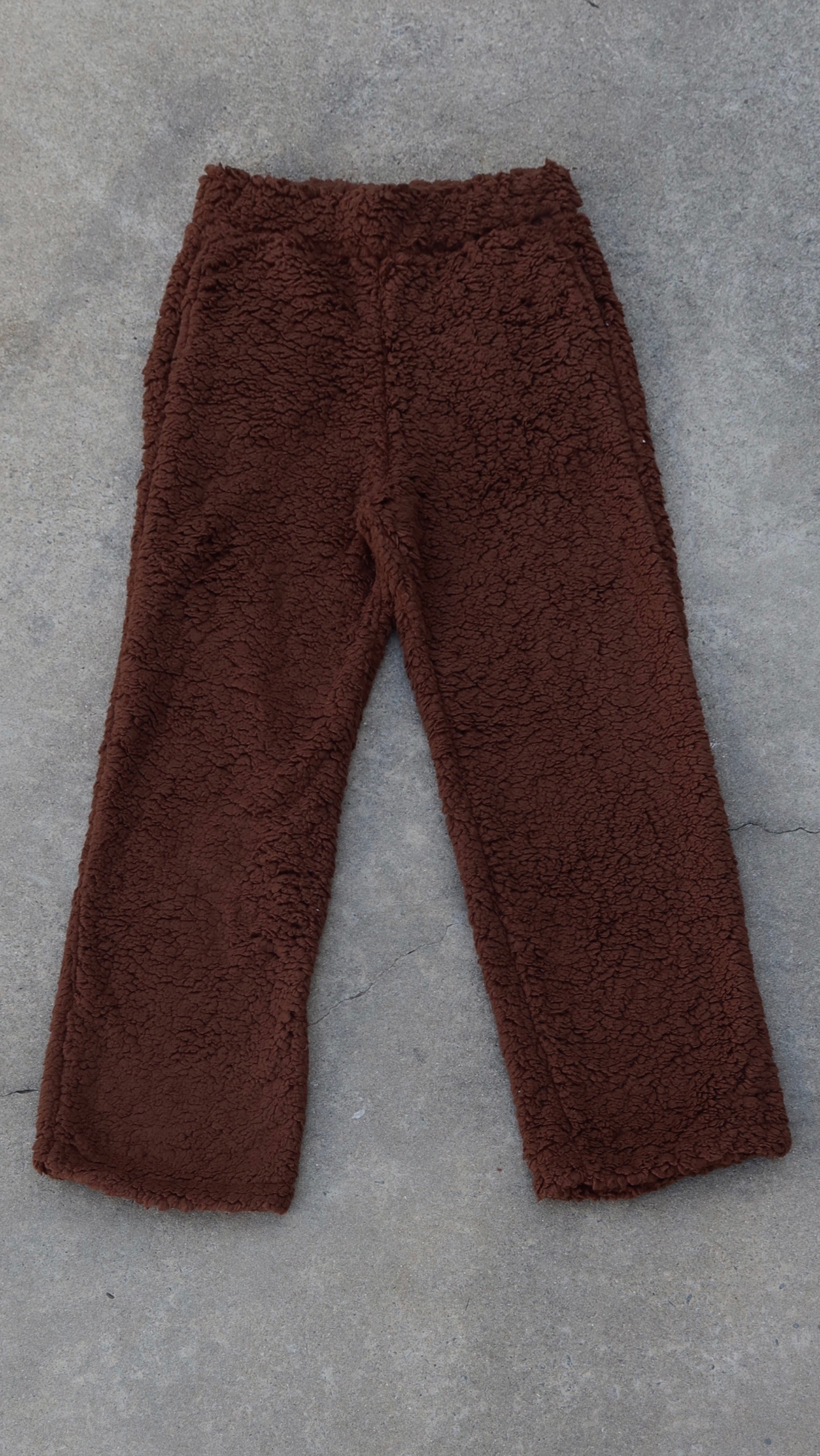 CALÇA DE PELO SHERPA MARROM