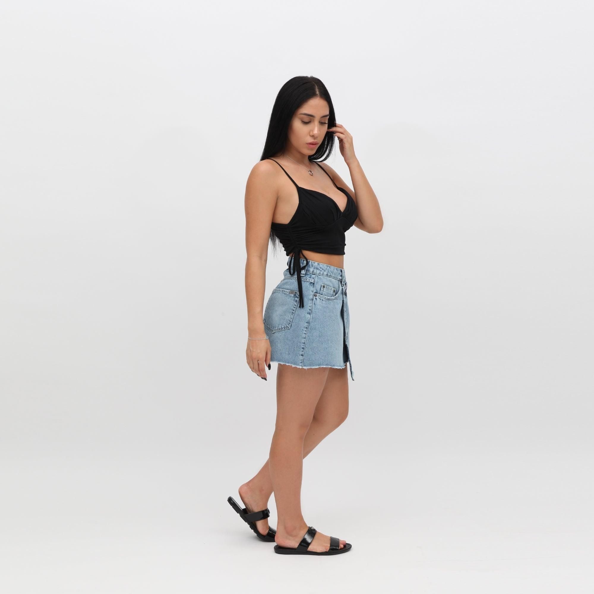 SAIA JEANS ASSIMÉTRICA