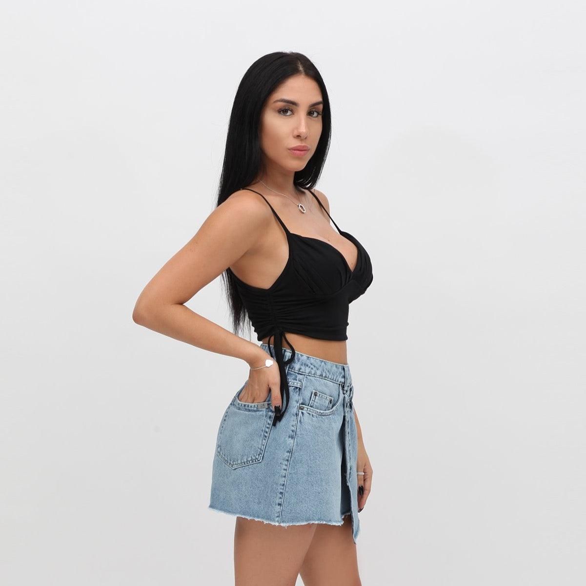 SAIA JEANS ASSIMÉTRICA