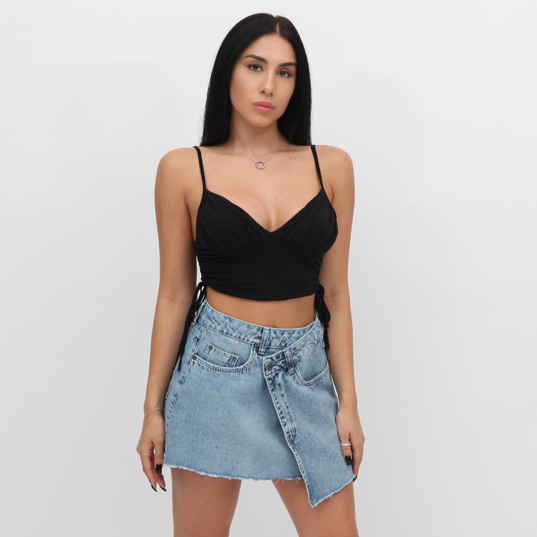 SAIA JEANS ASSIMÉTRICA