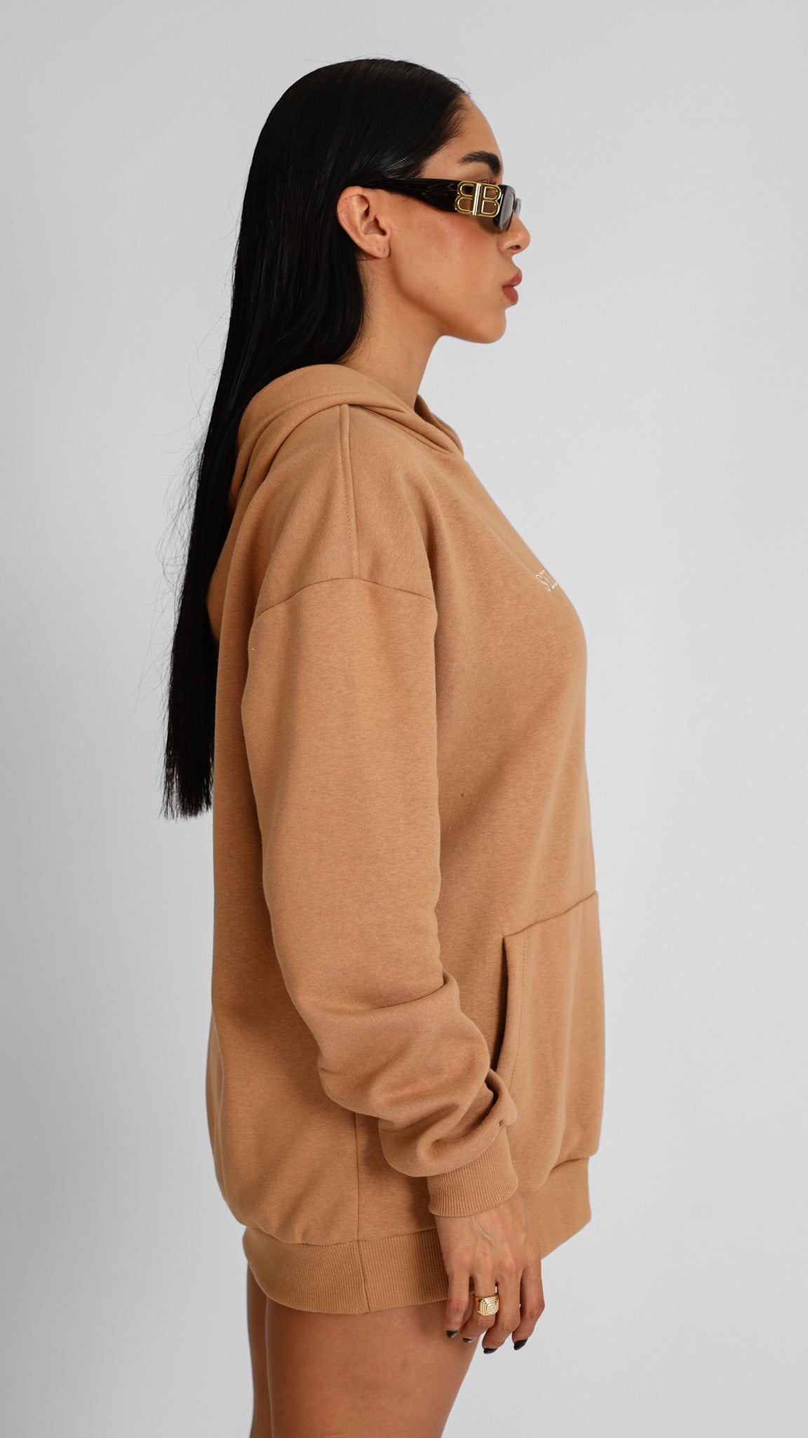 BLUSA MOLETOM OVERSIZED BEGE