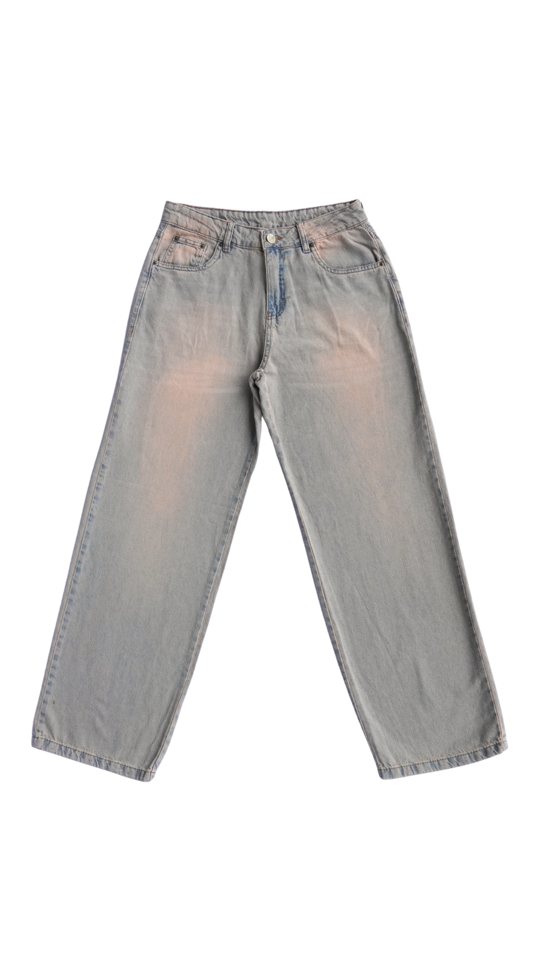CALÇA JEANS OVERSIZED VINTAGE BLUSH