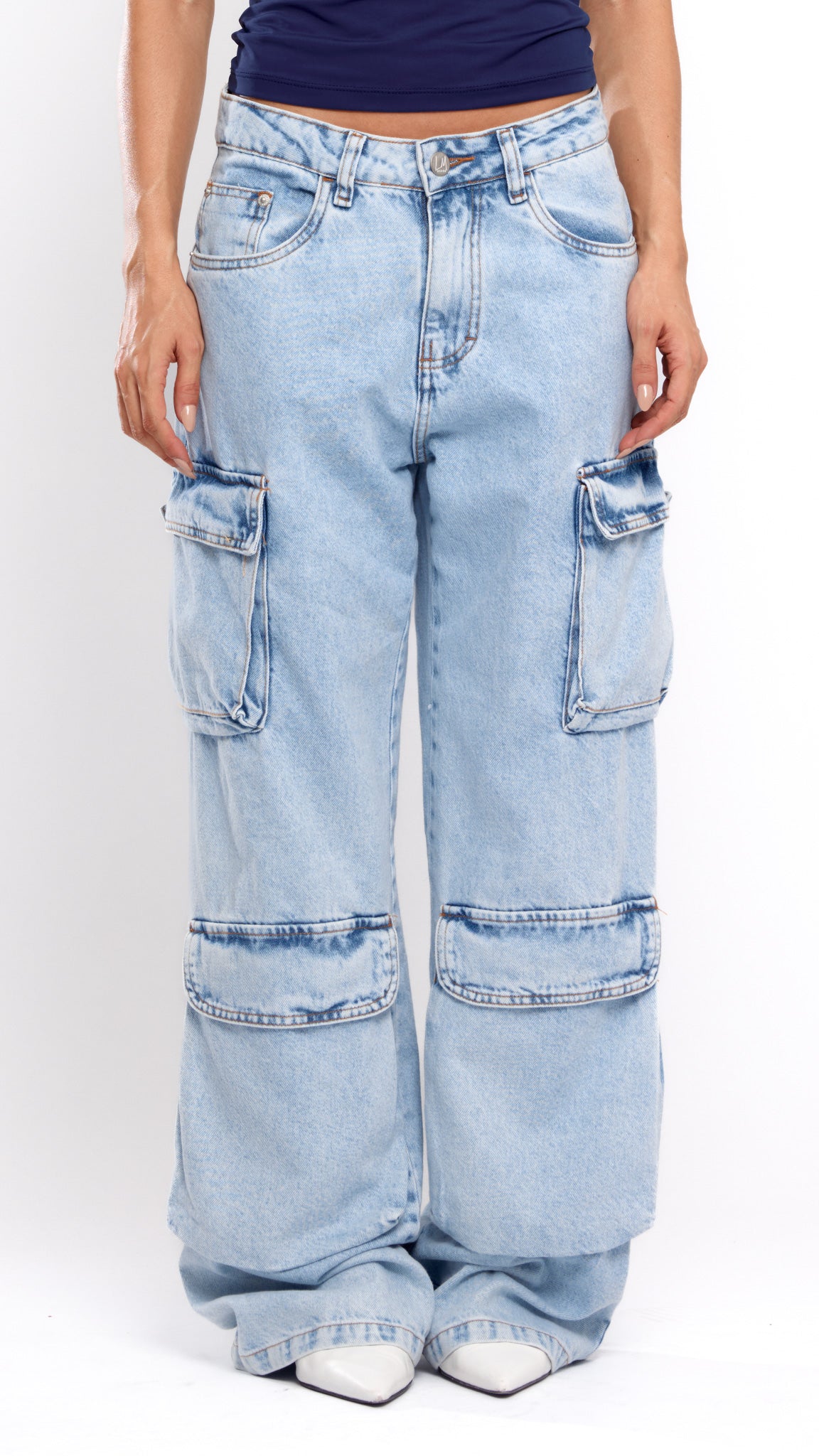 CALÇA JEANS POCKET CLARA