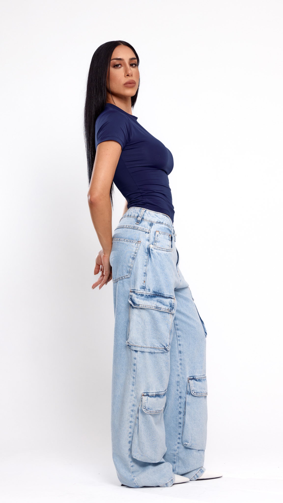 CALÇA JEANS POCKET CLARA