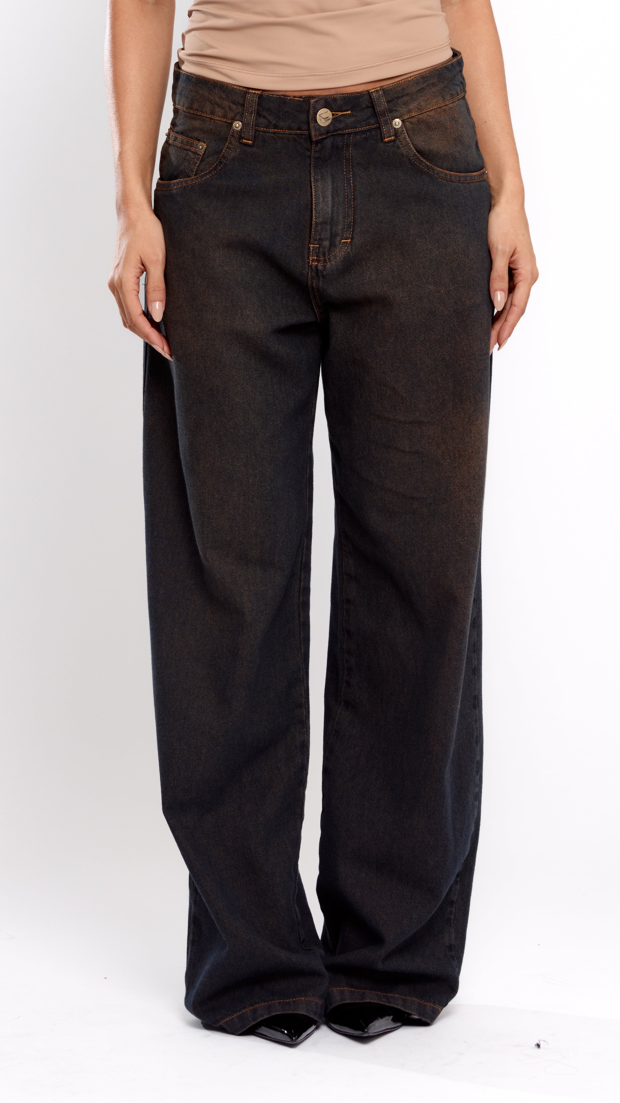 CALÇA JEANS OVERSIZED RETRÔ