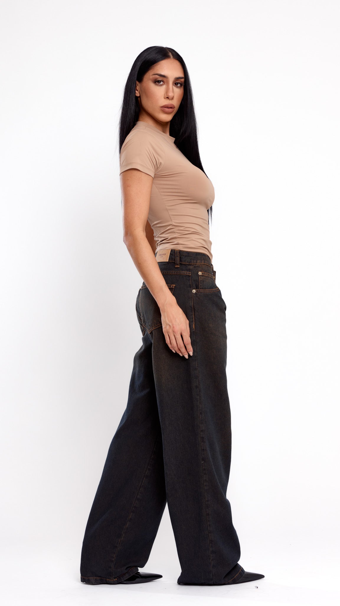 CALÇA JEANS OVERSIZED RETRÔ