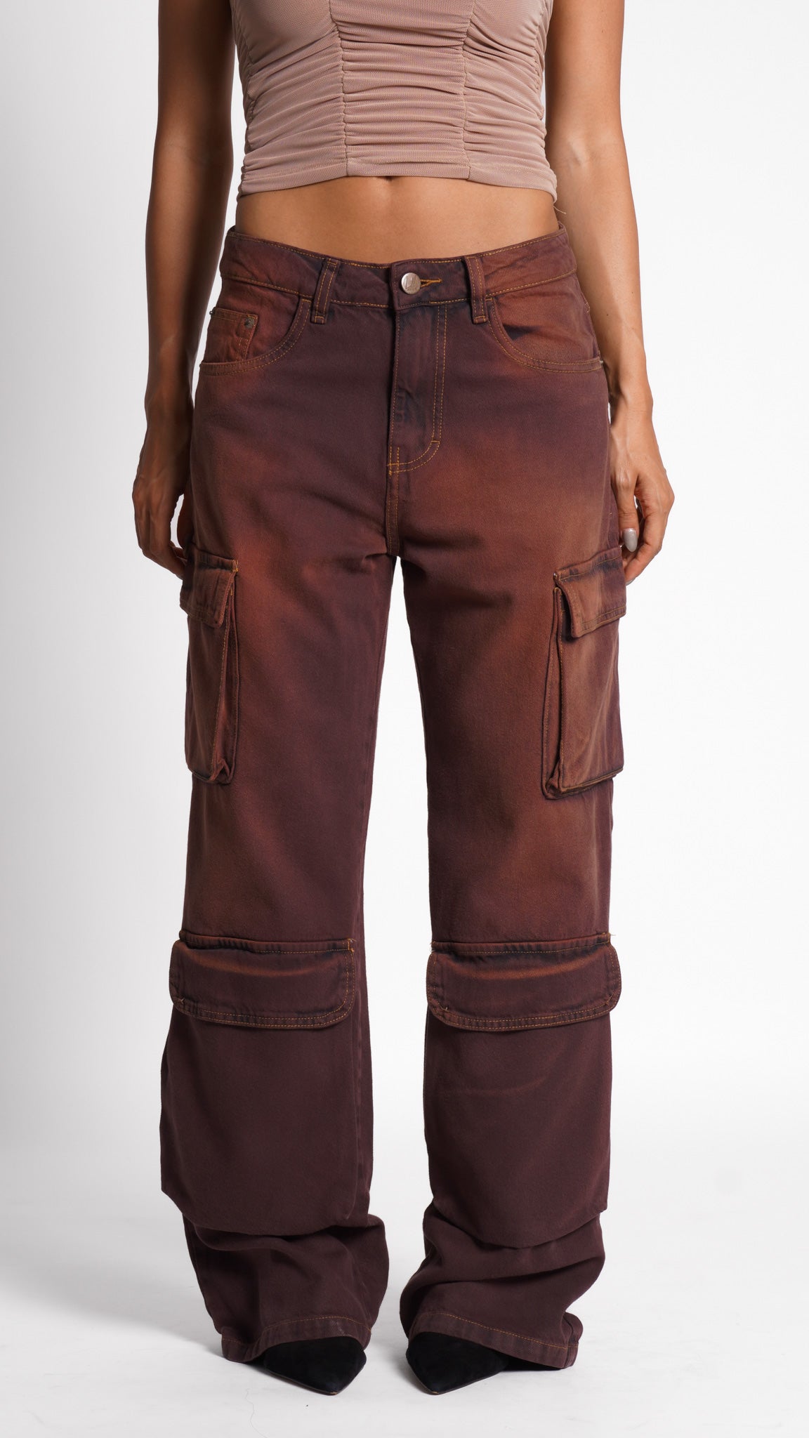 CALÇA JEANS POCKET CINNAMON