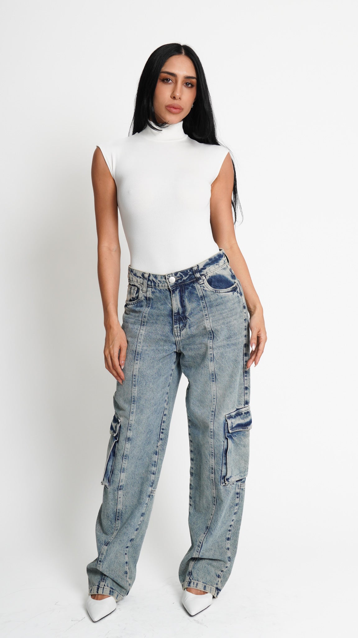 CALÇA JEANS SKATER BLUE WASH