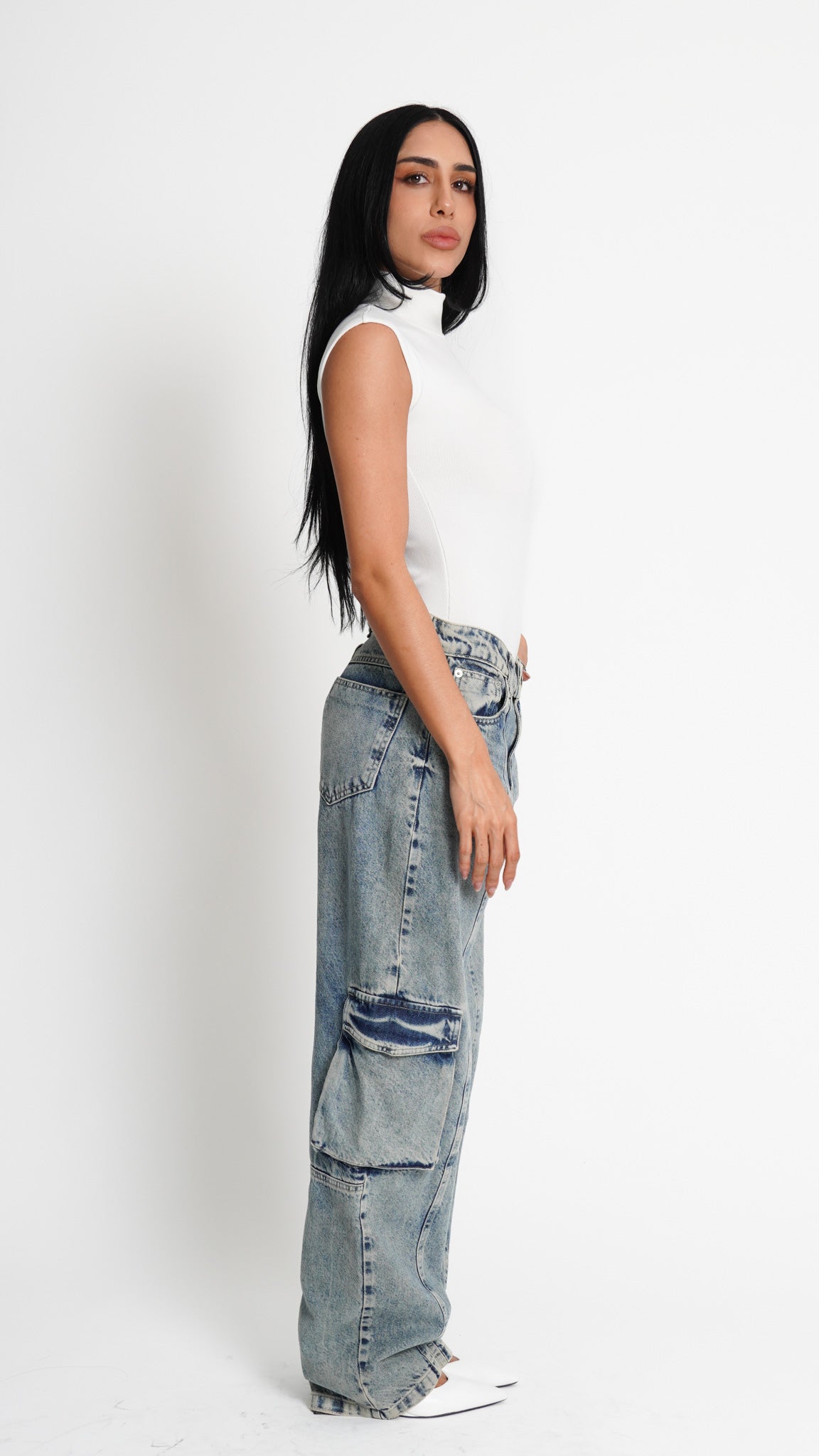 CALÇA JEANS SKATER BLUE WASH