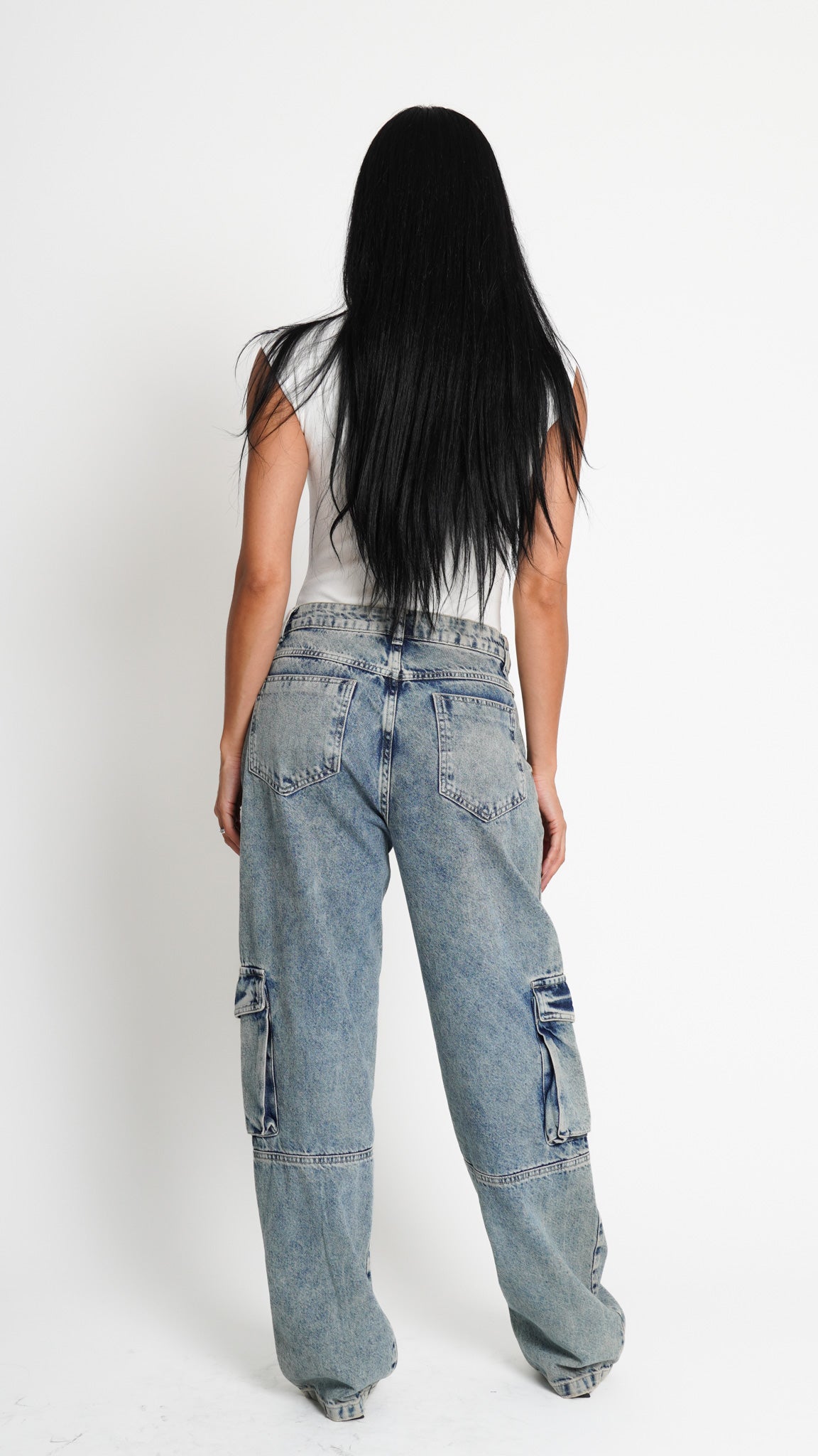 CALÇA JEANS SKATER BLUE WASH